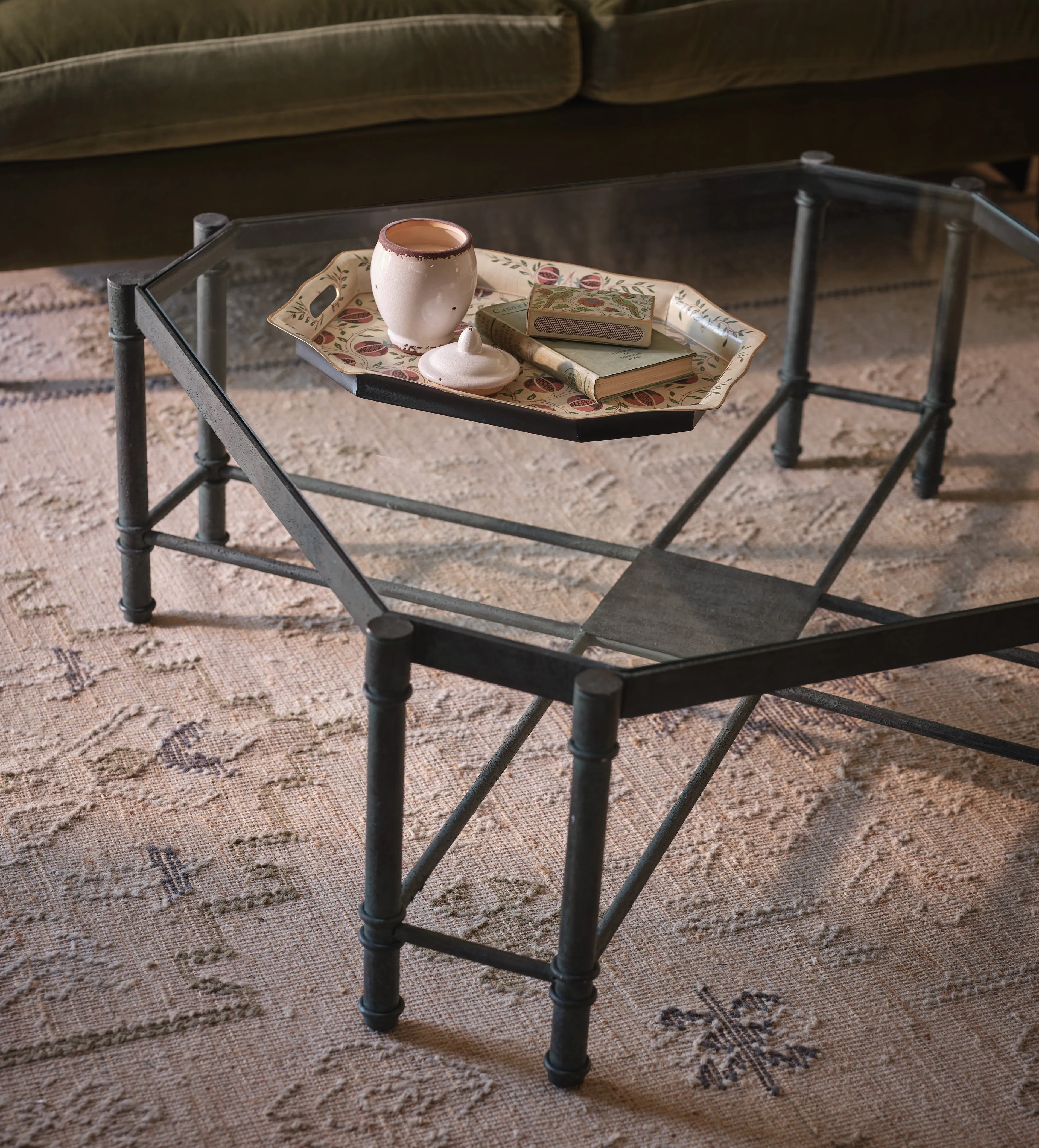Karnataka Coffee Table - Verdigris, Metal product