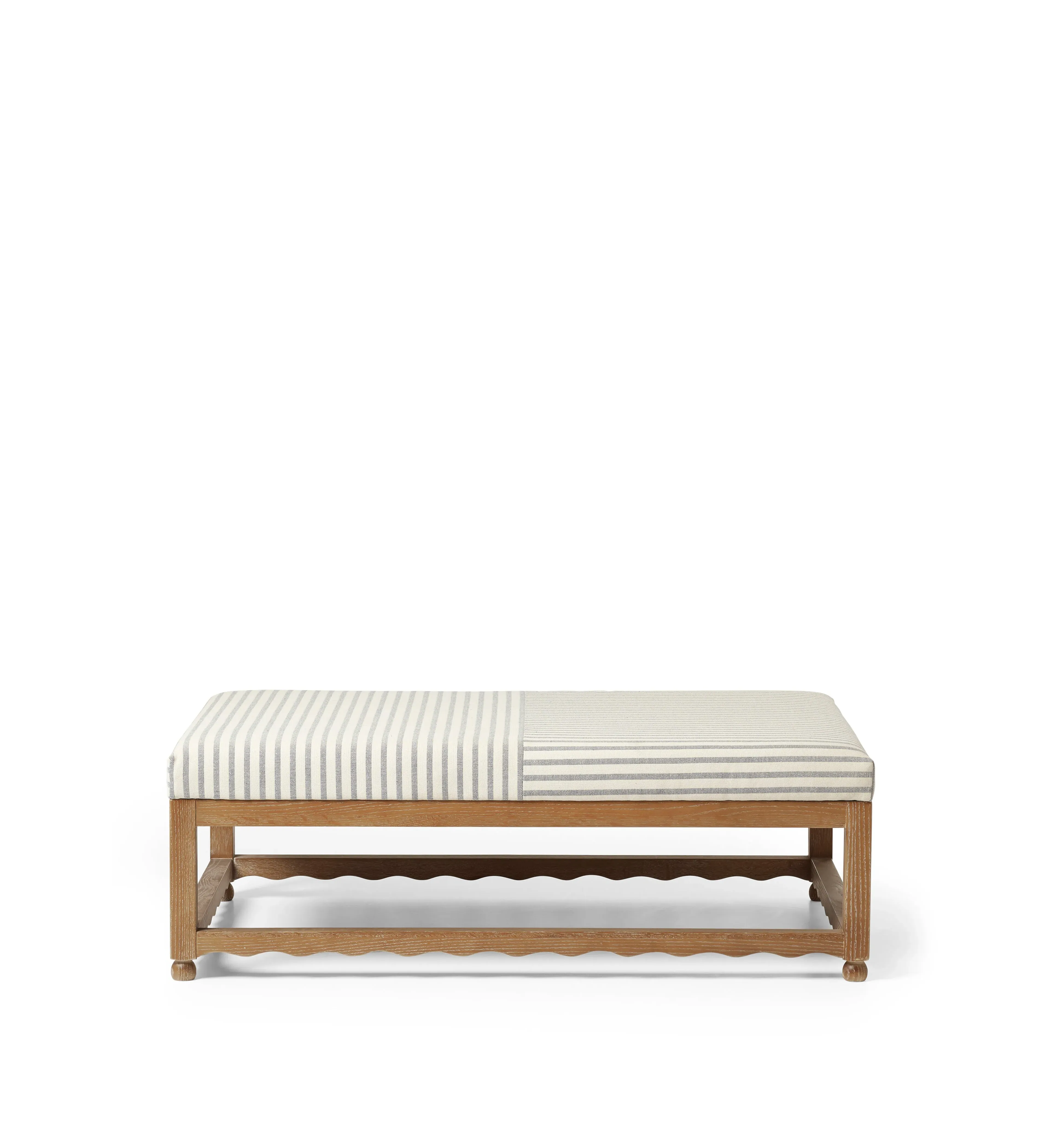 Kerensa Linen Ottoman - Burnt Oak, Sapphire alternate view