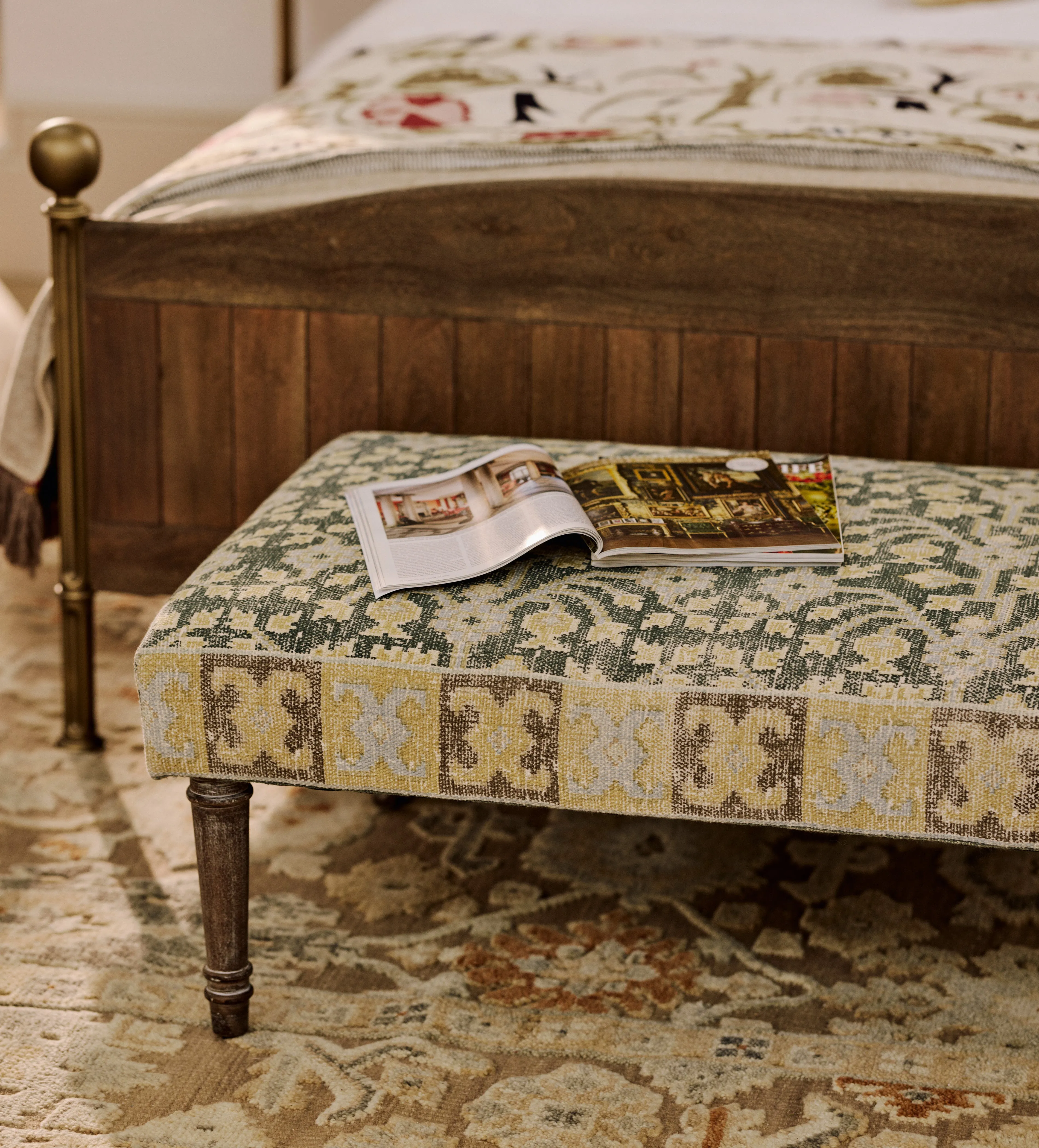 Khaneh Ottoman Coffee Table - Kirmani Green product