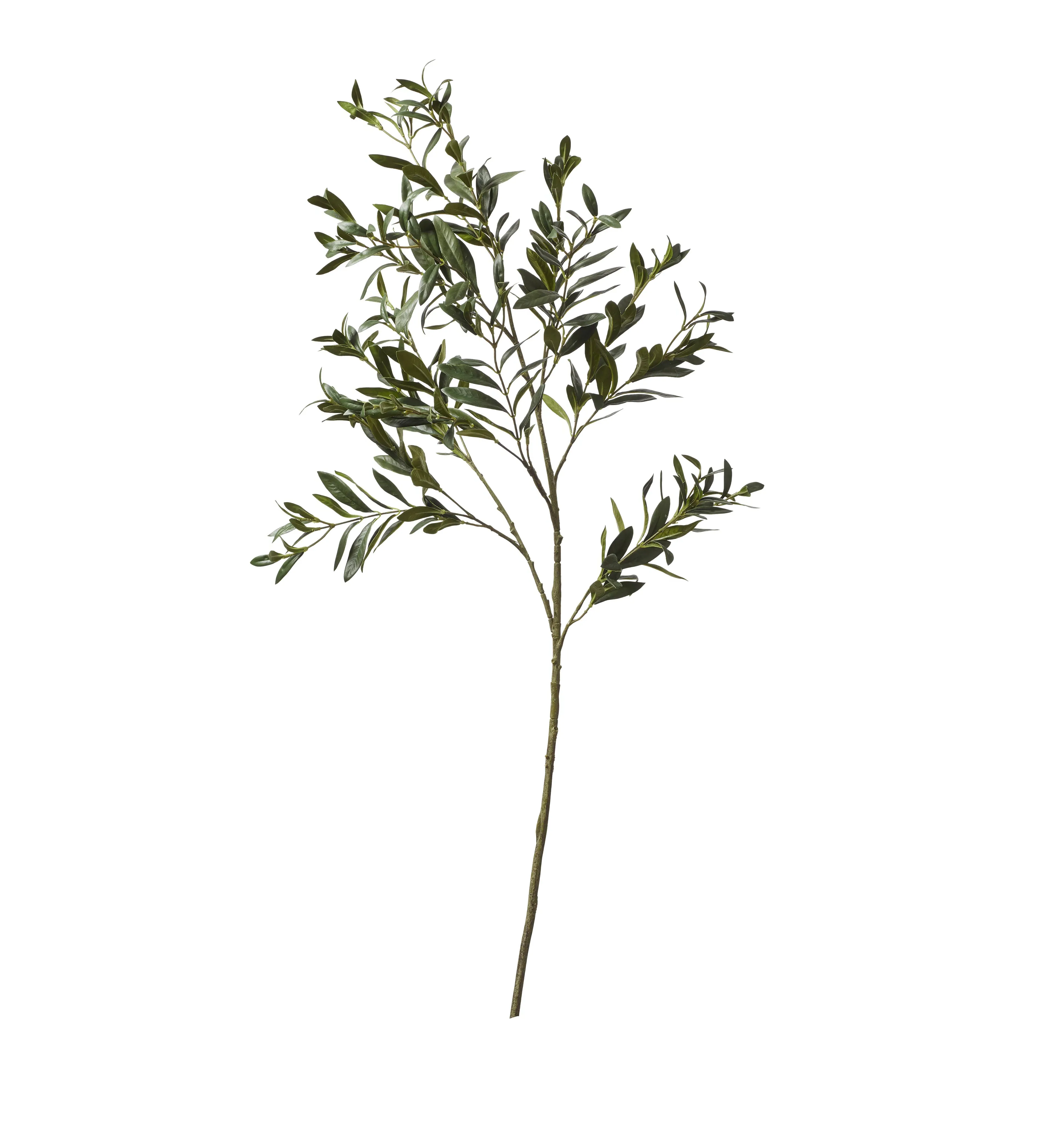 Large Olive Branch Faux Flower Stem - Green product