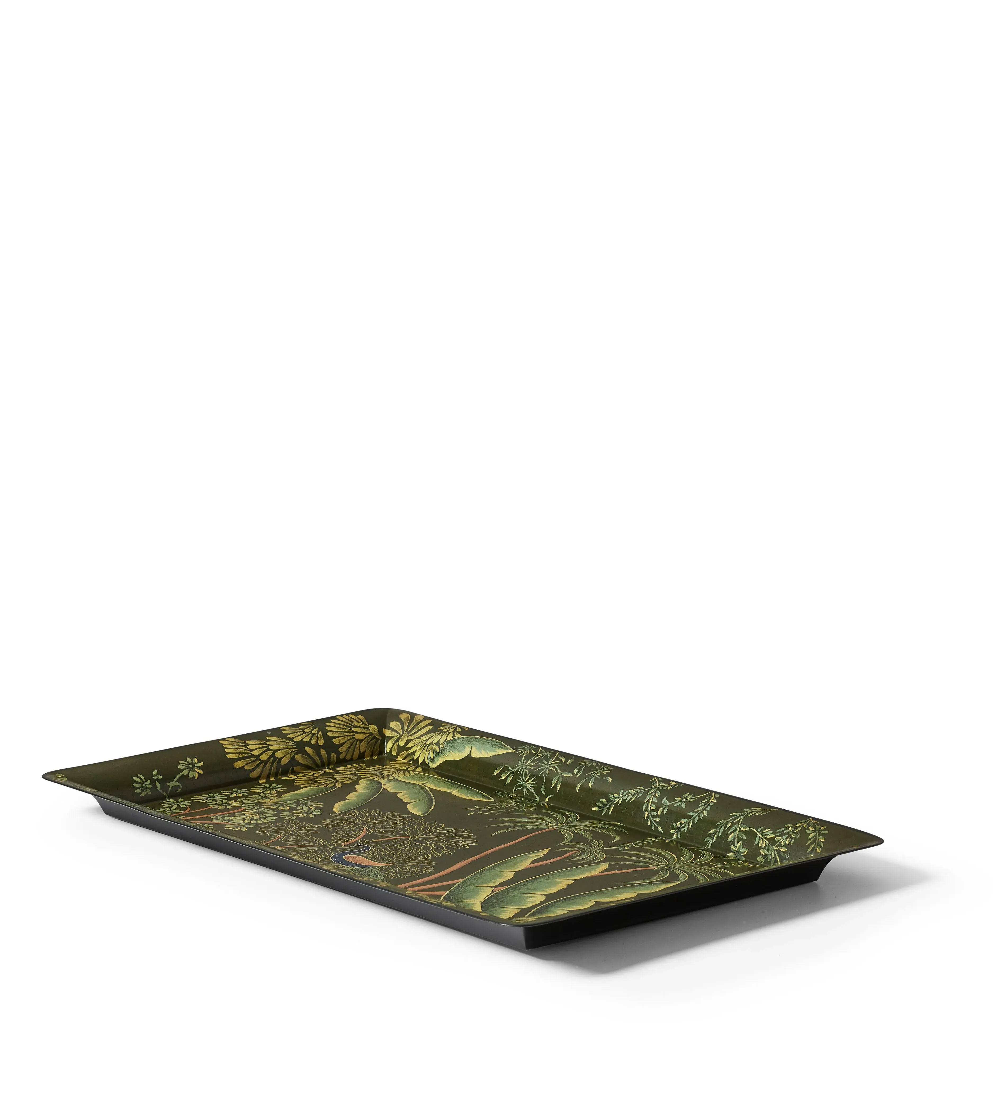 Large Palmier Ottoman Tray - Green alternate view