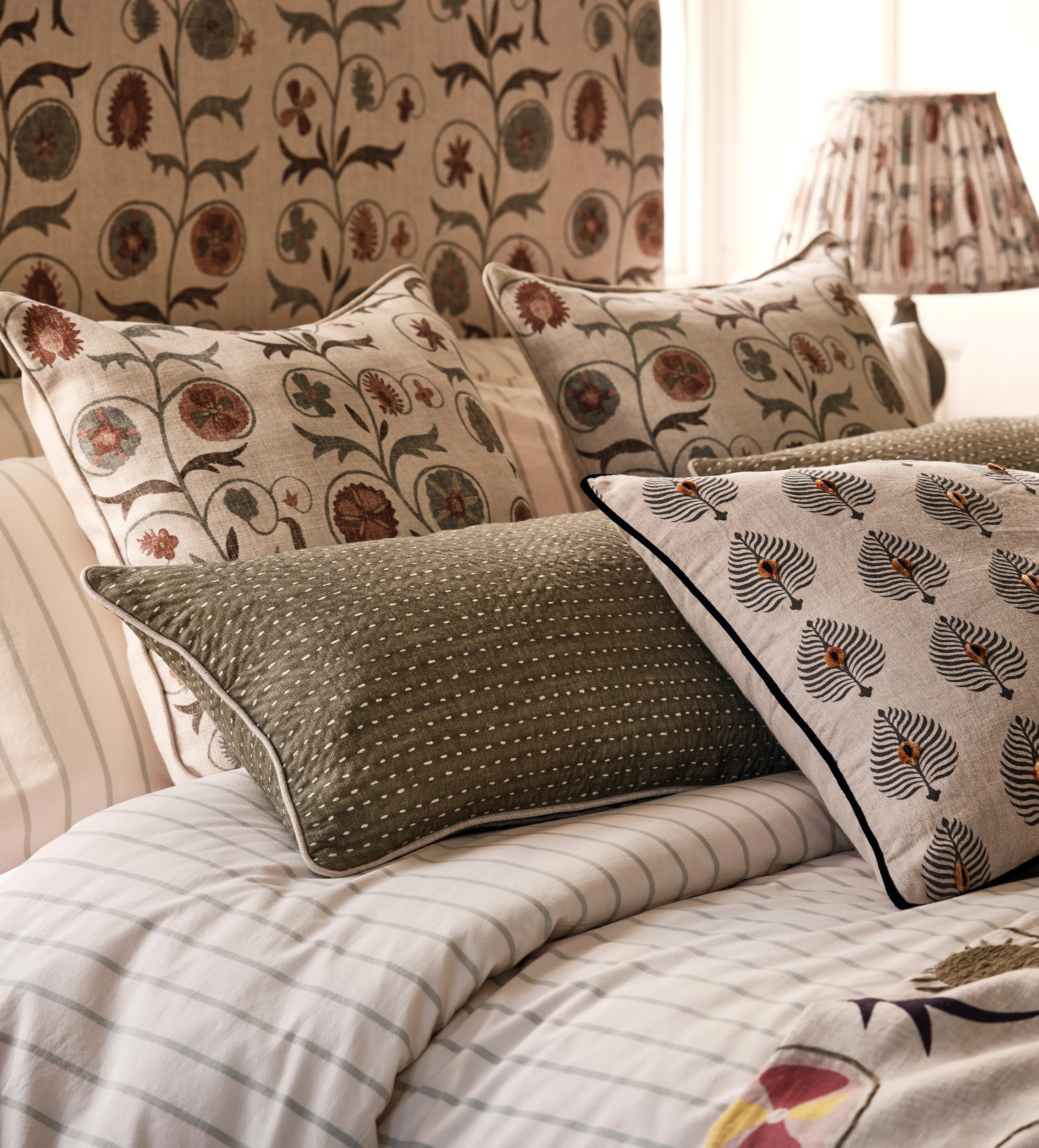 Lewis & Wood Sheki Cushion Cover - Dark Seafoam product