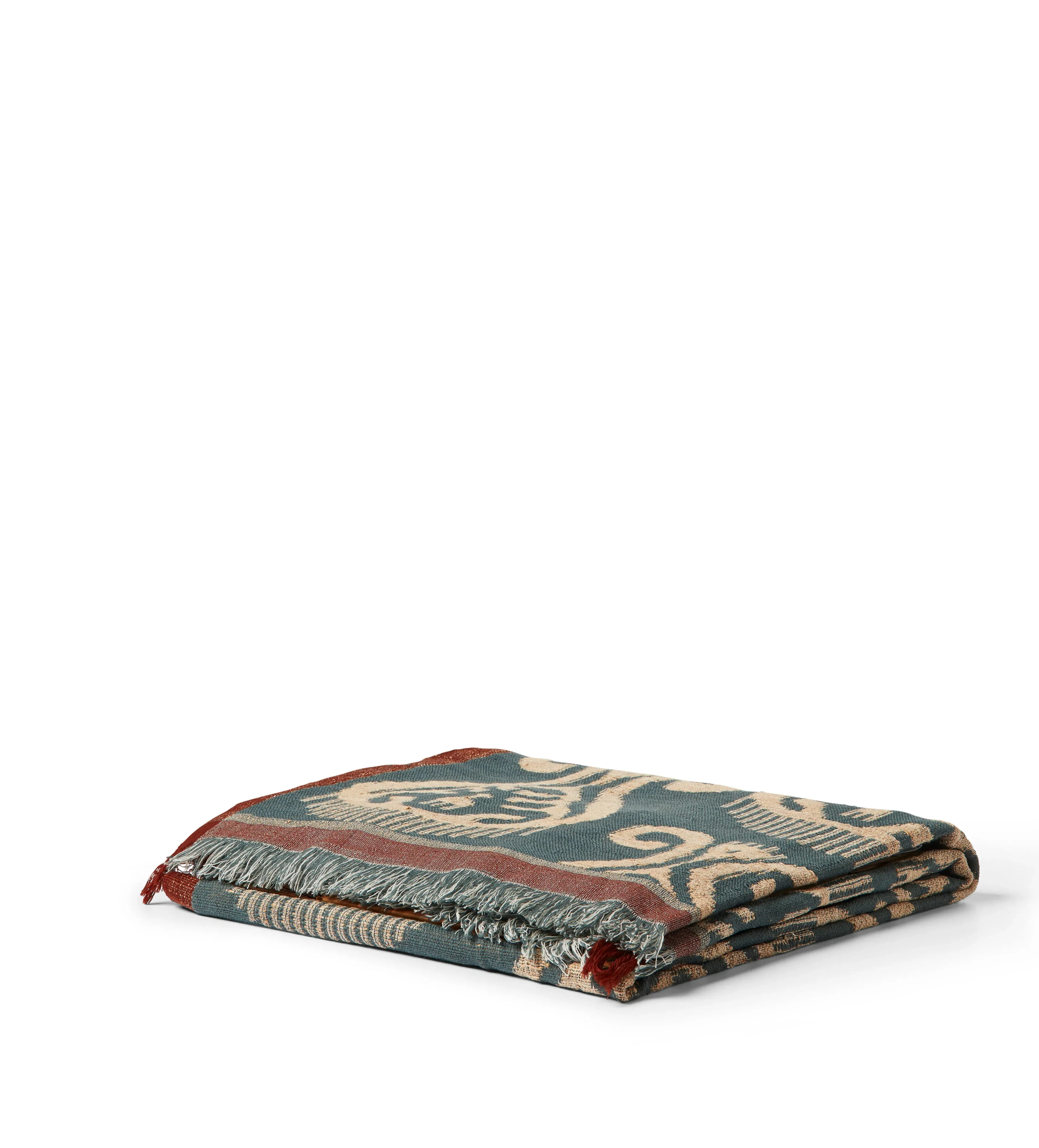 Lillian Reversible Throw - Air Force Blue, Wool Silk alternate view
