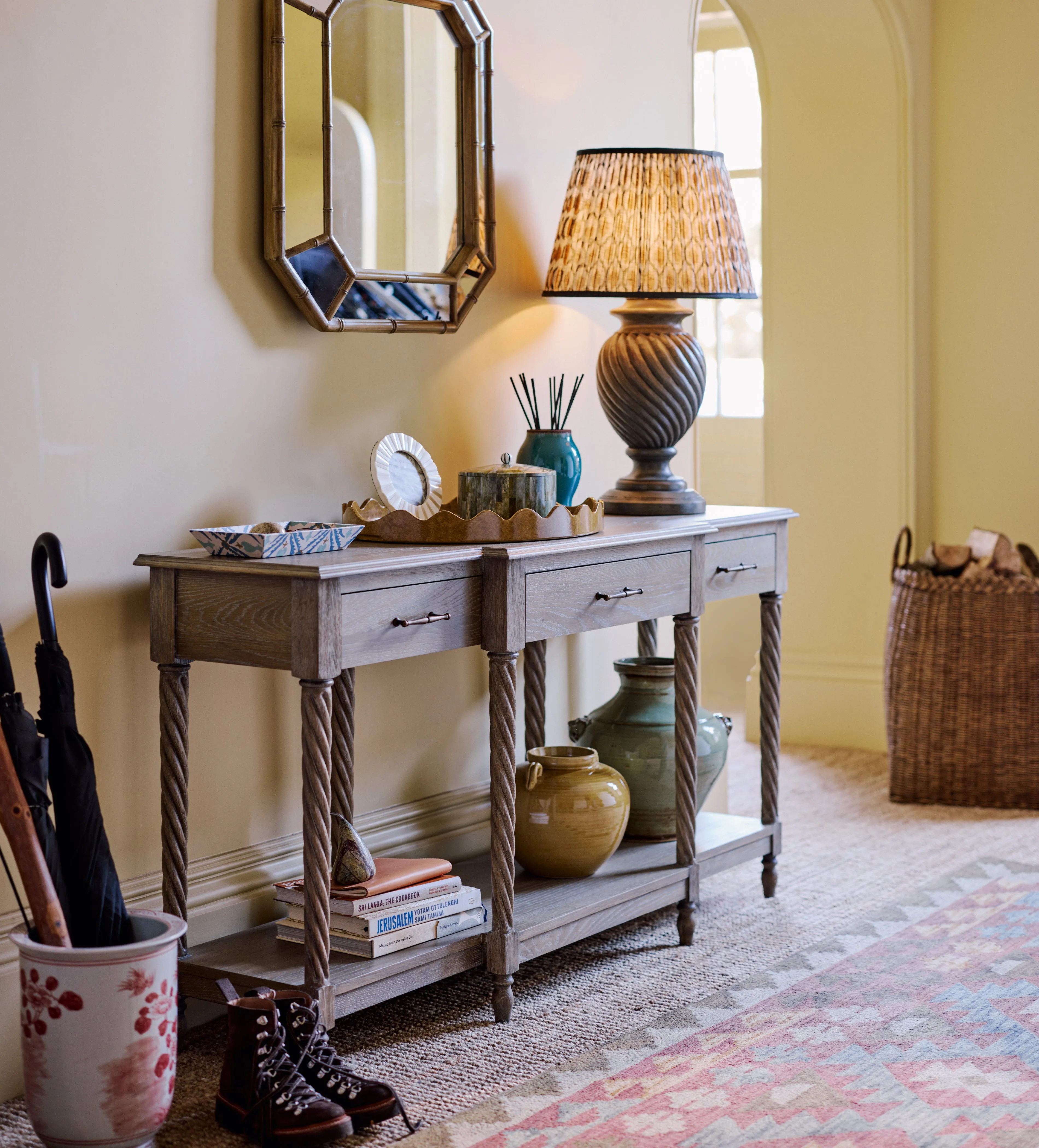 Lingnan Console Table - Burnt Oak product