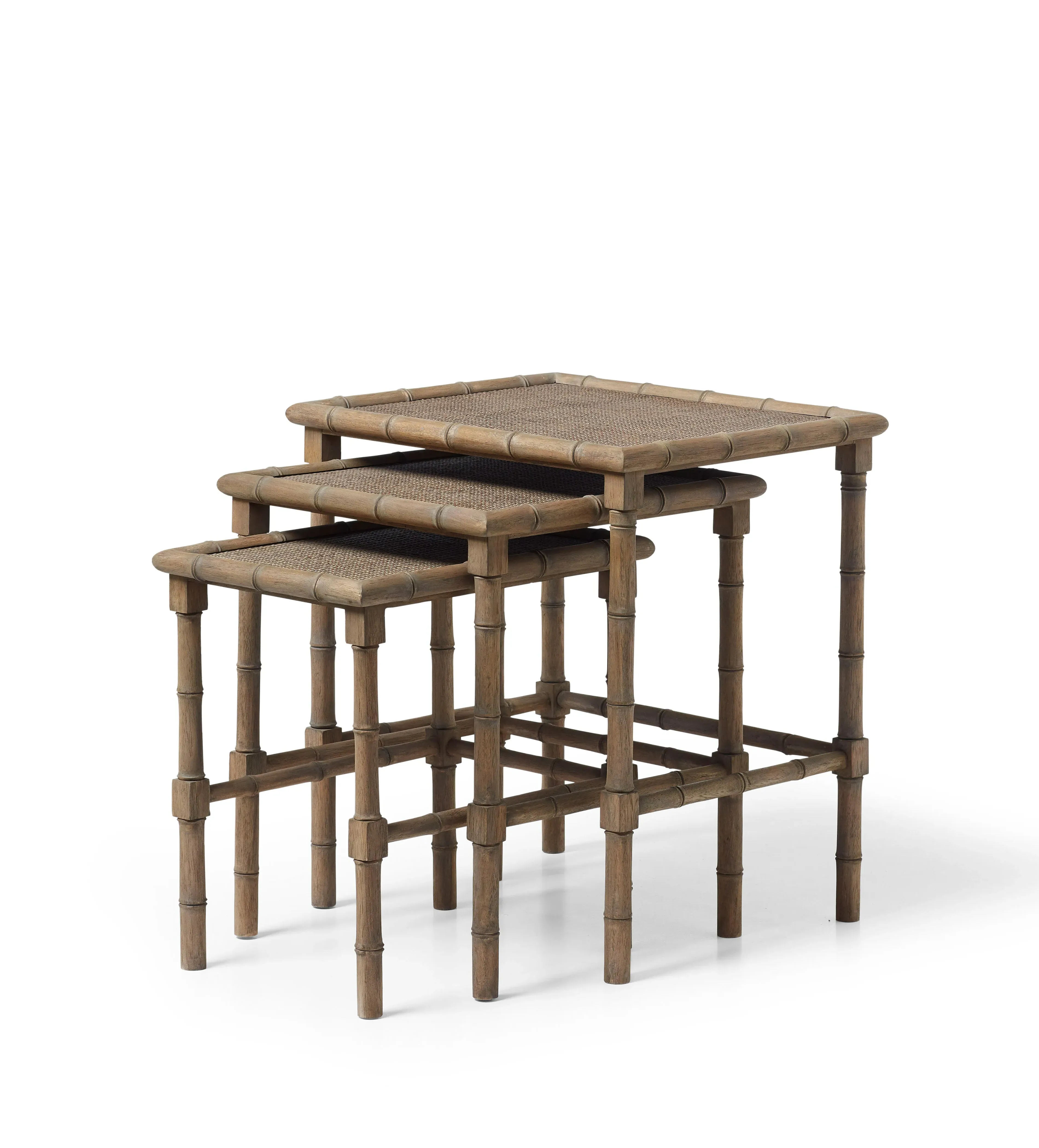 Mambu Nested Side Tables - Natural, Rattan product