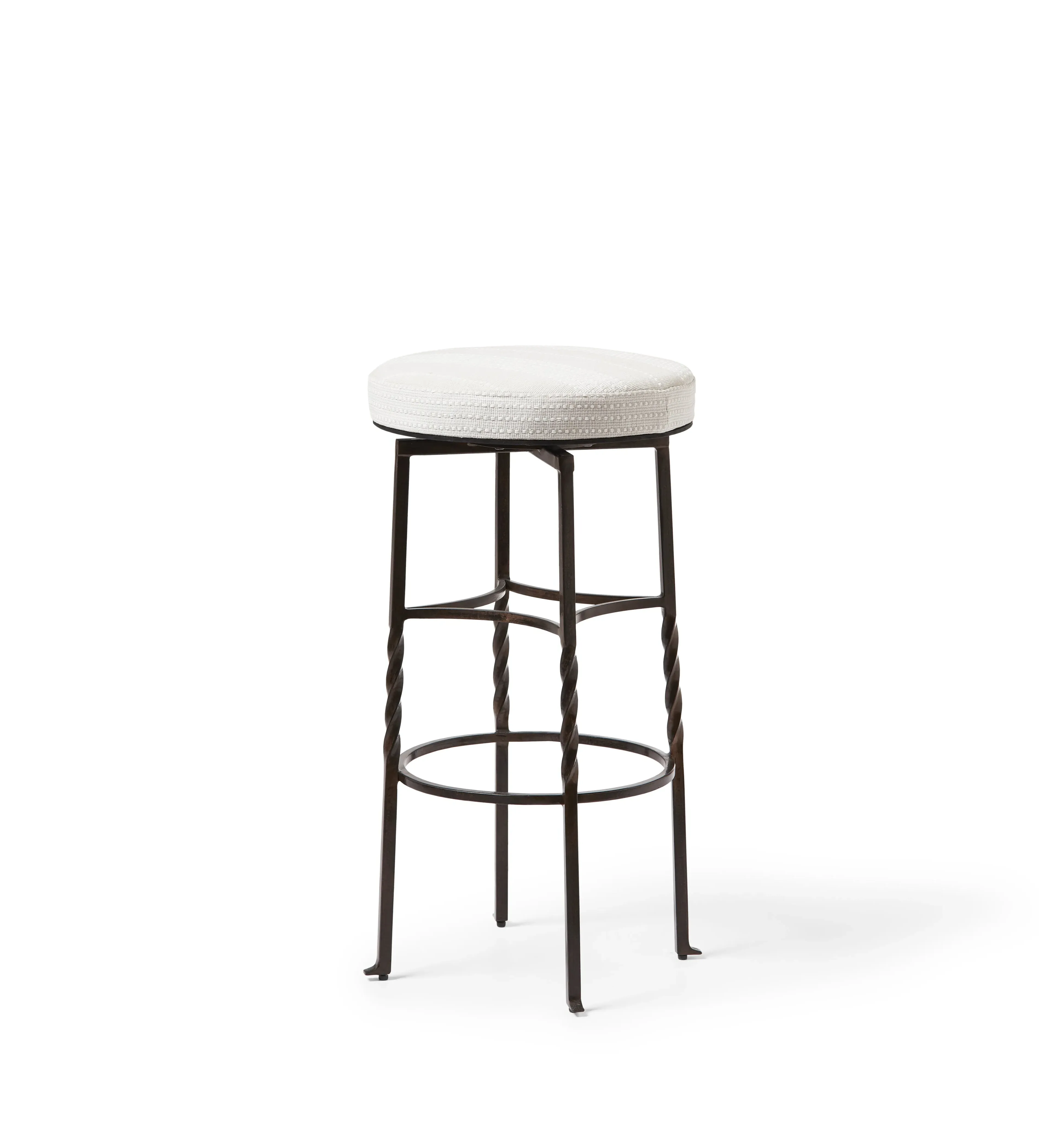 Maudslay Swivel Bar Stool - Natural by OKA, alternate view