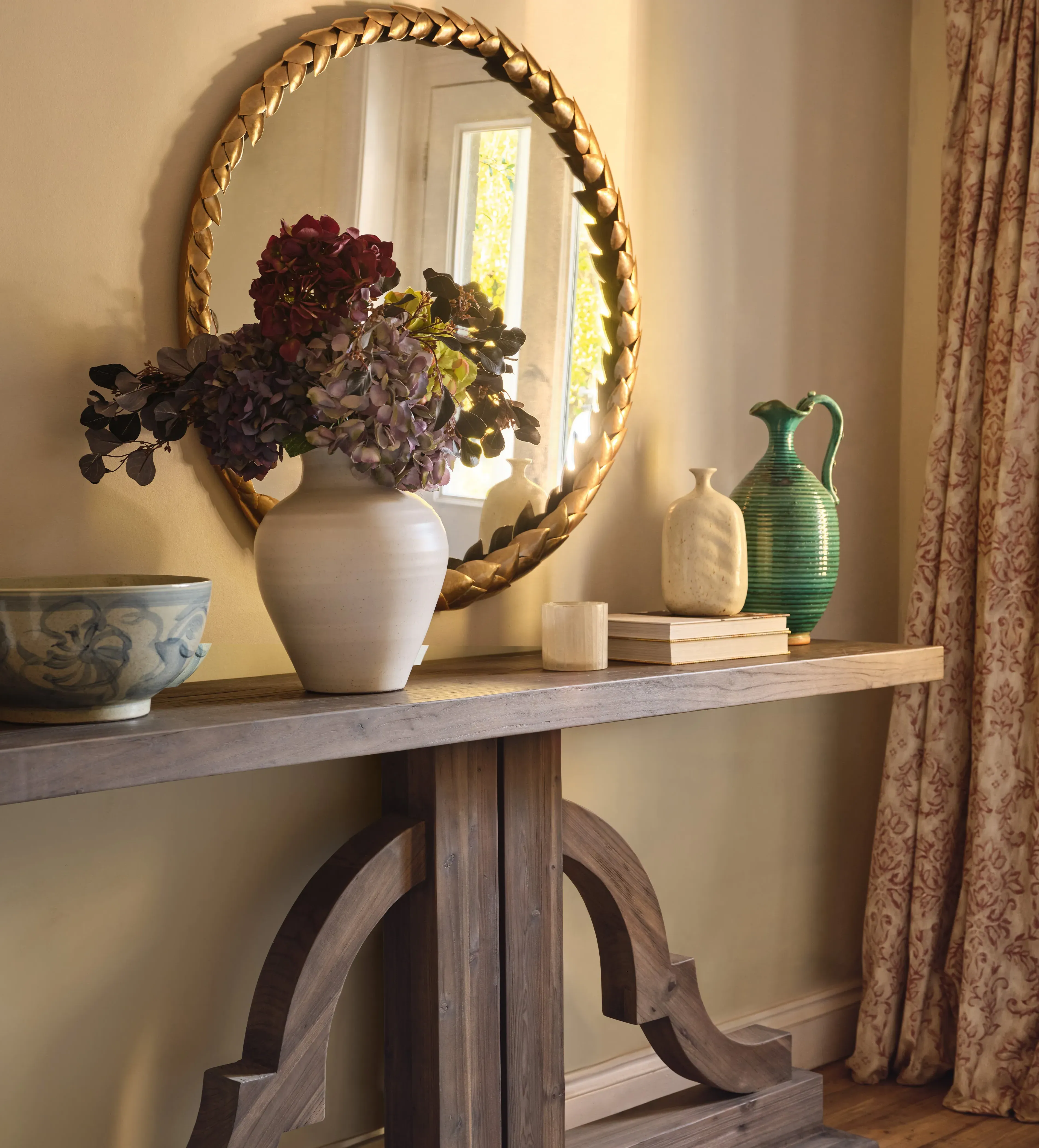Medium Urn Vase - White, Clay by OKA
