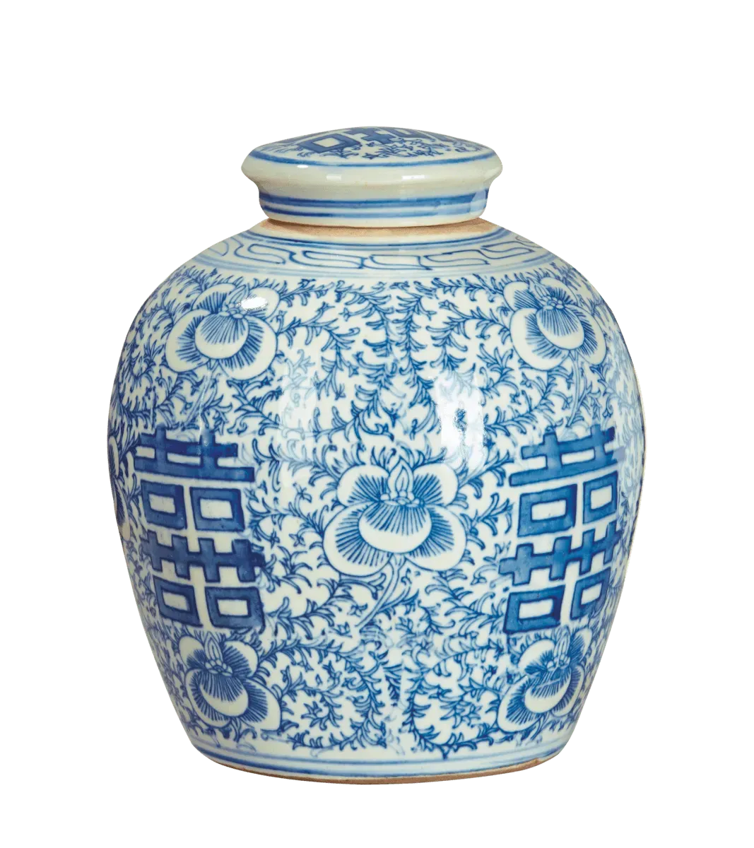 oka-minxian-porcelain-jar-blue-decorative-jars-porcelain image