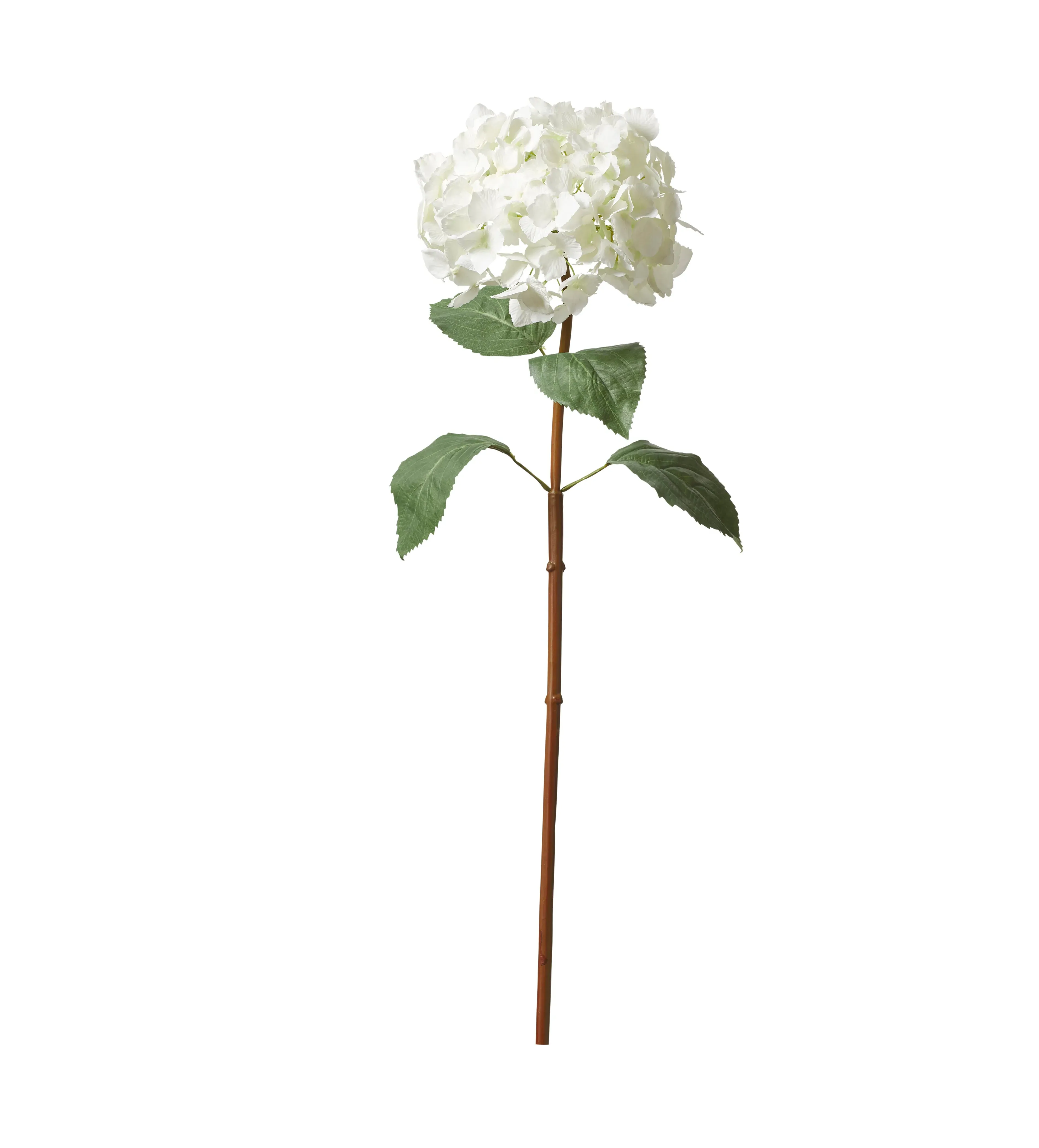 Mophead Hydrangea Faux Flower Stem - White product
