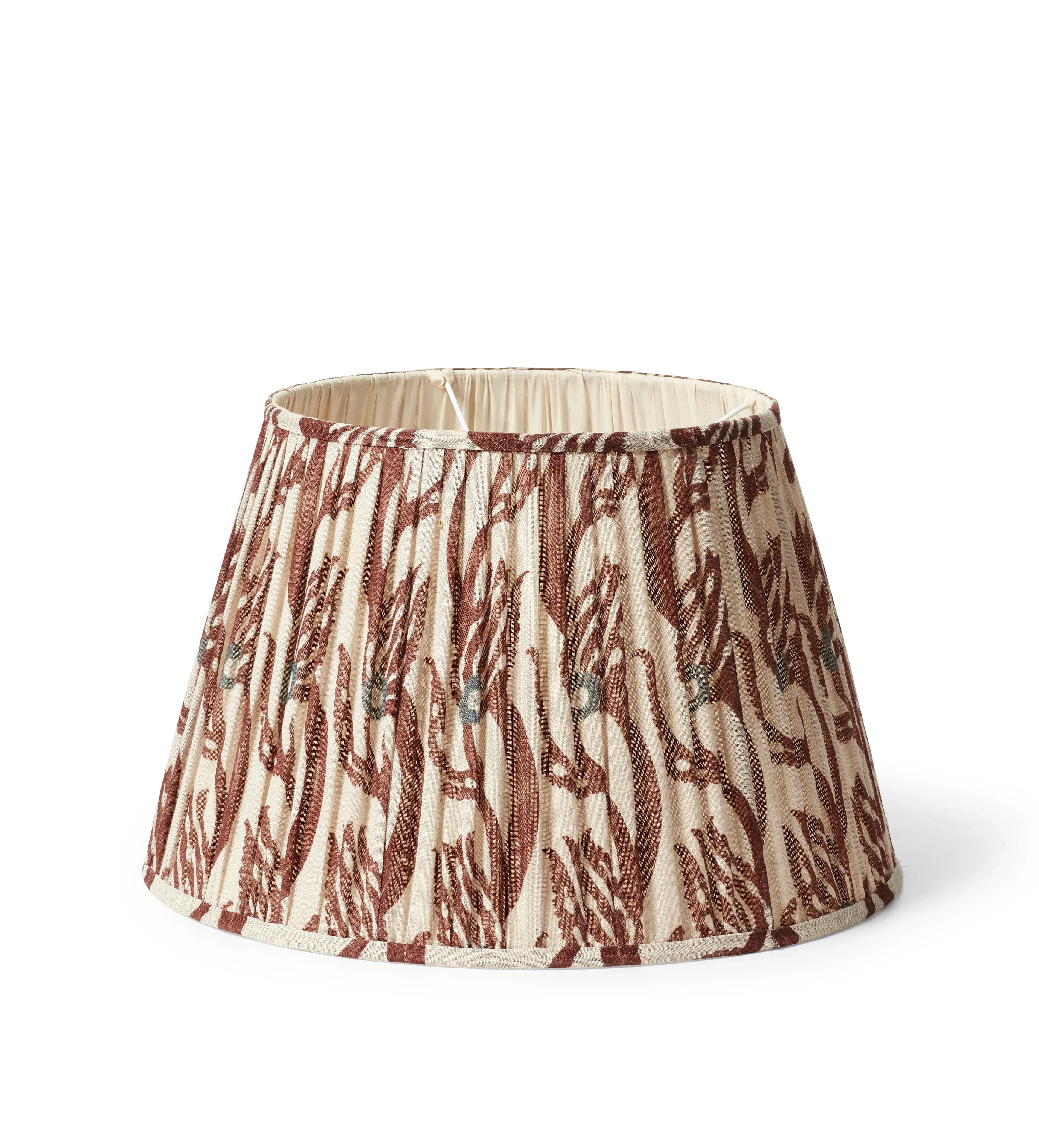 Muhibbi 50cm Pleated Lampshade - Russett, Linen by OKA, alternate view