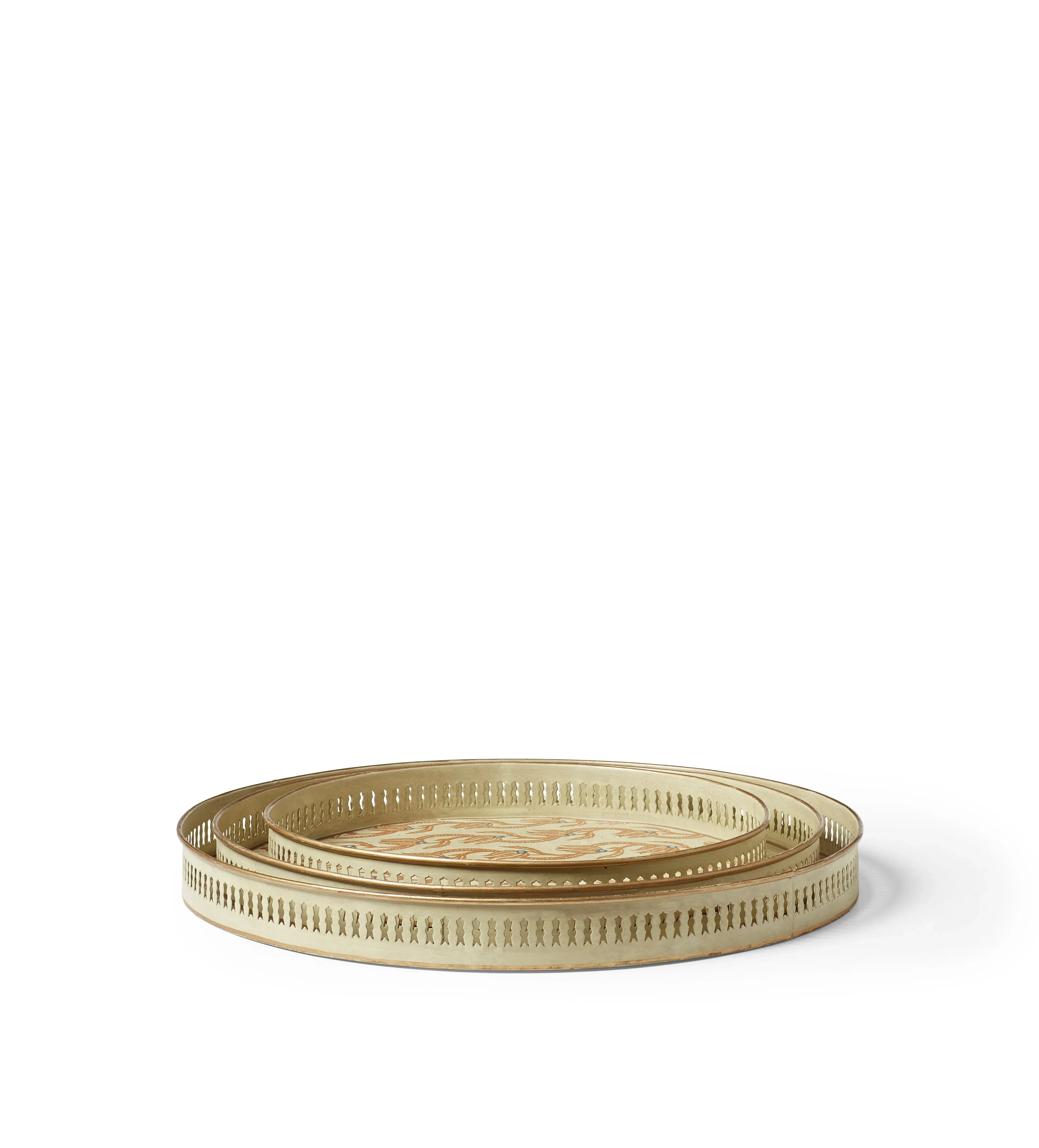 Muhibbi and Maeve Set of Three Serving Trays - Multi alternate view