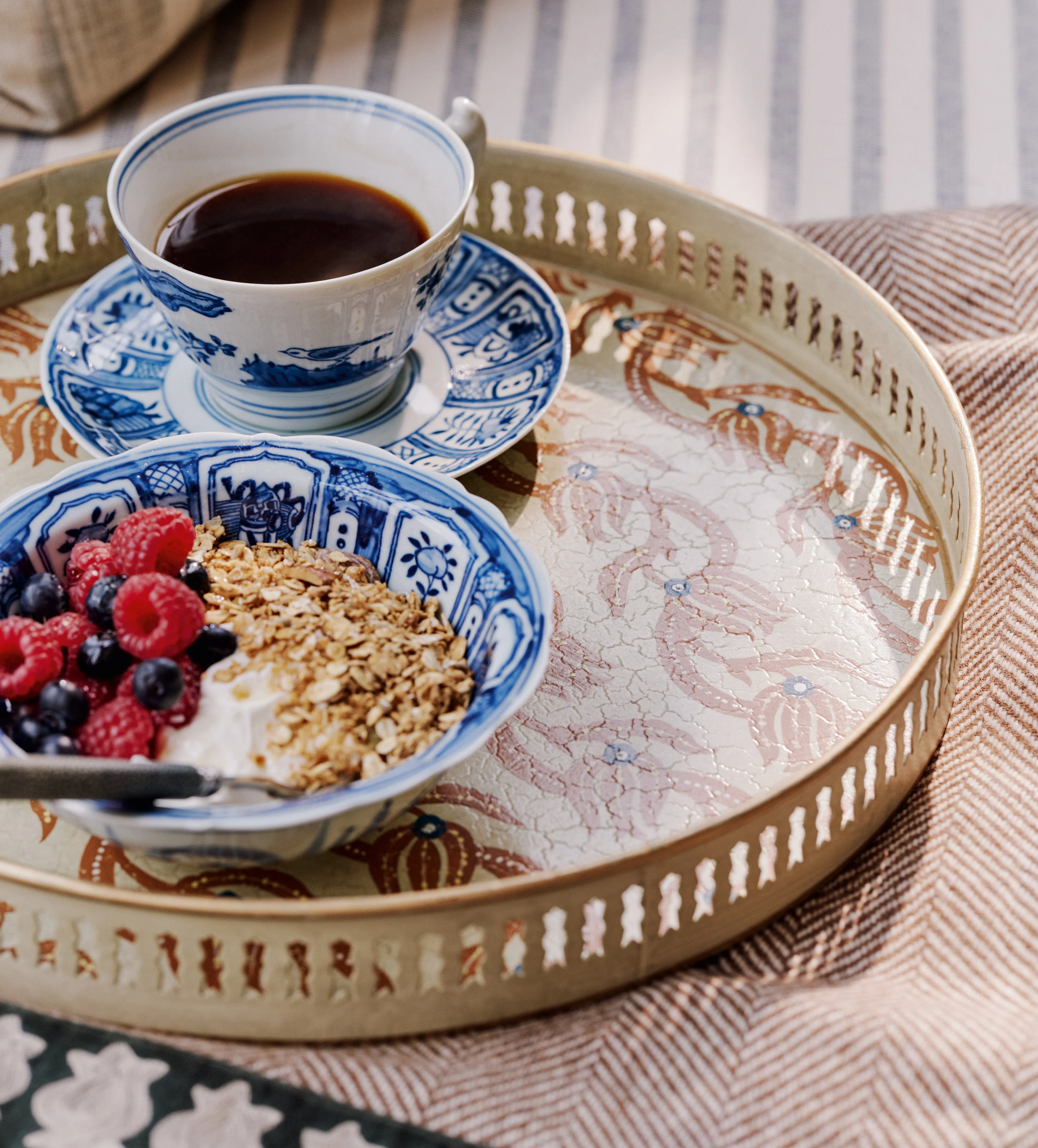 Muhibbi and Maeve Set of Three Serving Trays - Multi product