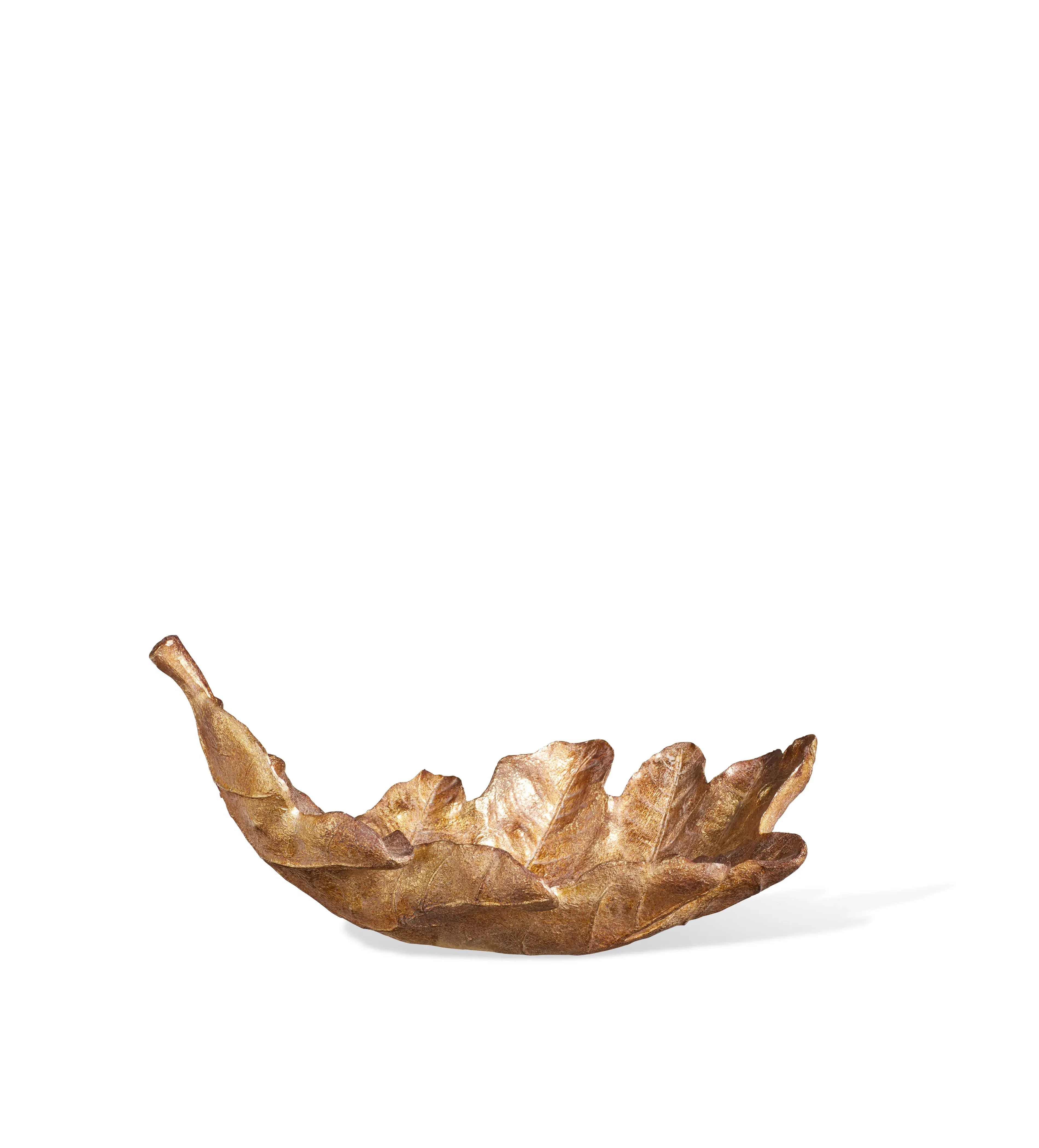Oak Leaf Decorative Dish - Gold alternate view