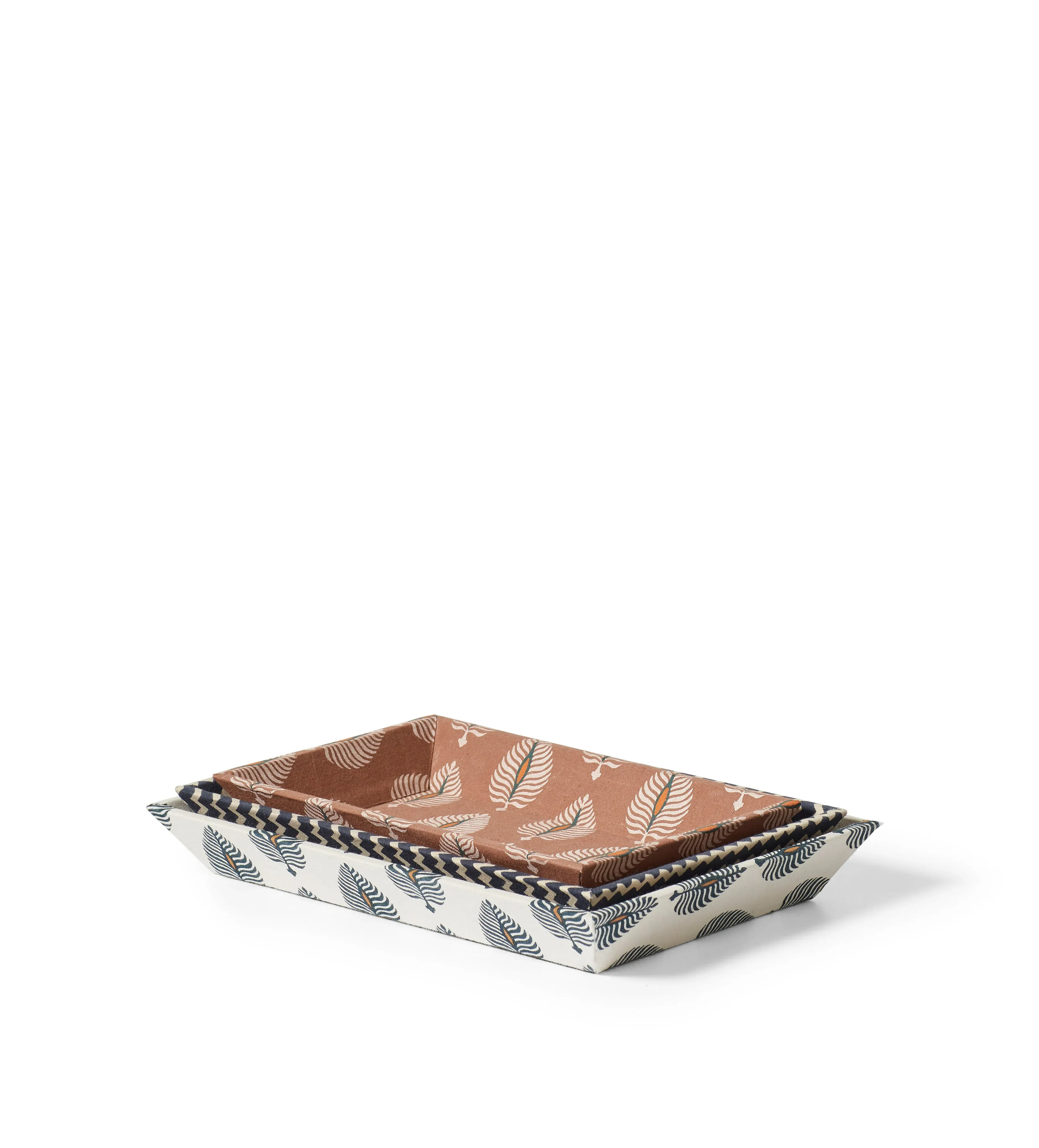 Ocellus and Grassetto Trays Set of Three - Multi by OKA, alternate view