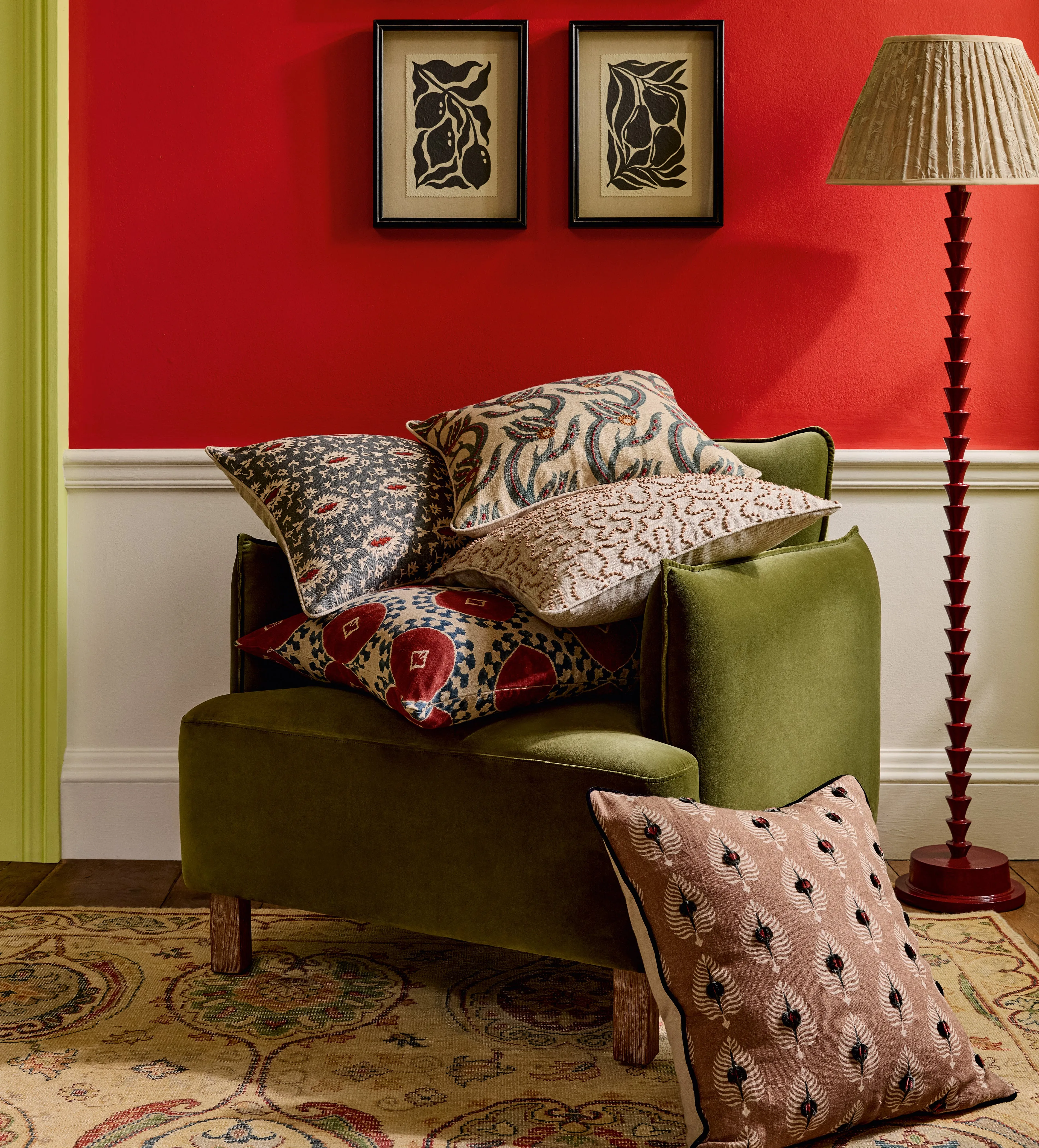 Ocellus Cushion Cover - Bronze, Velvet product