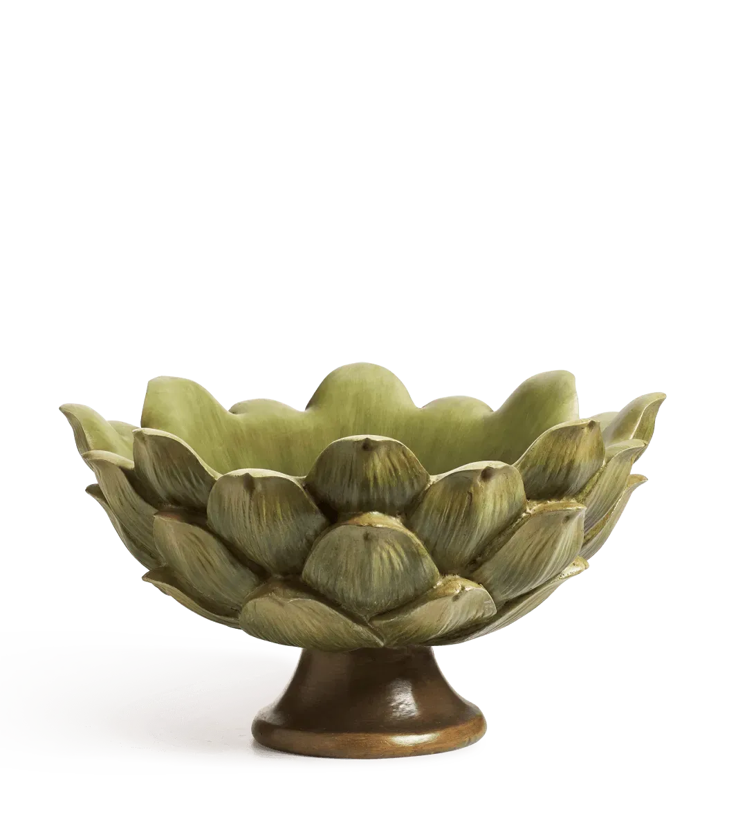 oka-omaha-artichoke-bowl-green-decorative-bowls-resin image