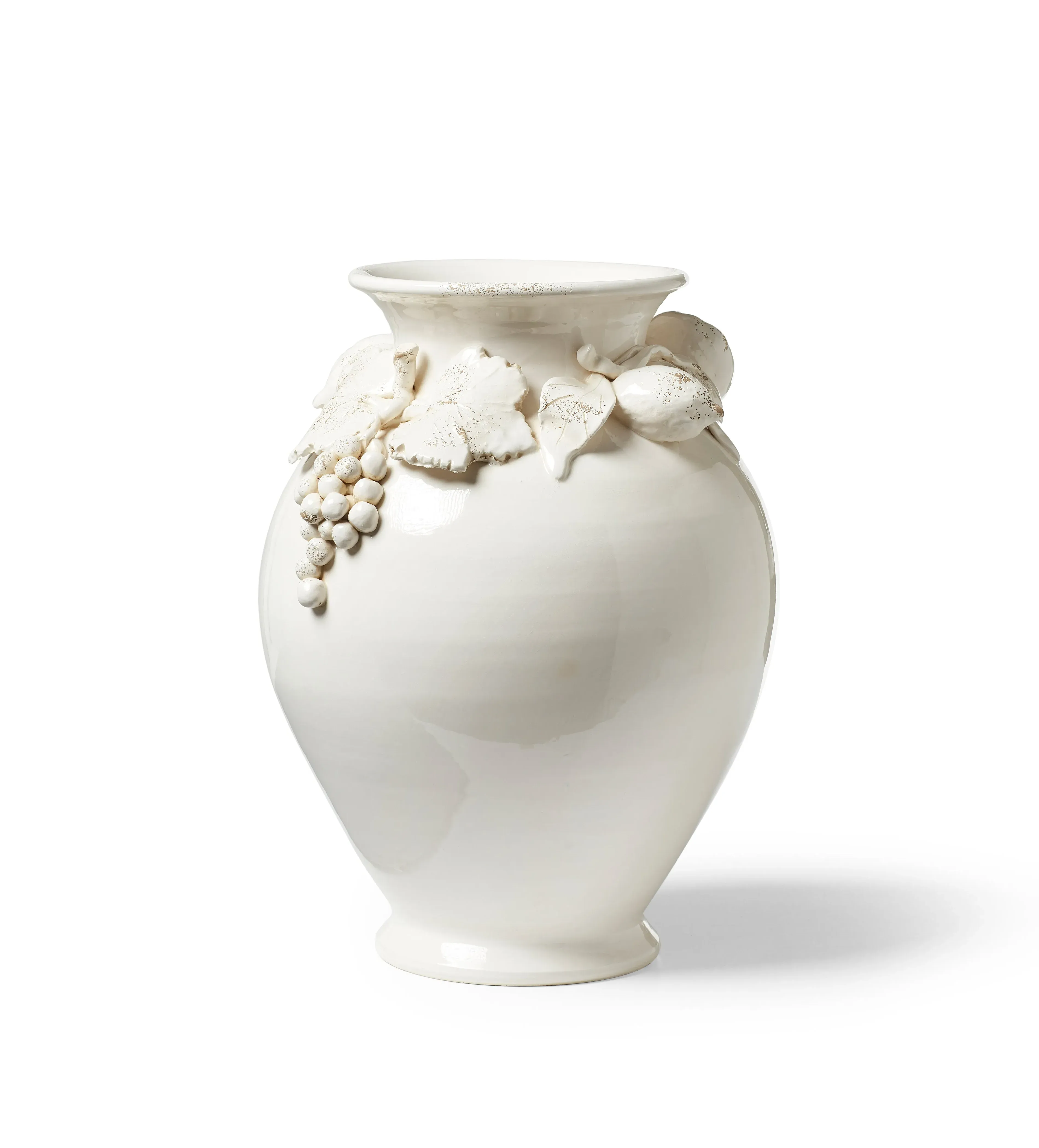 Opora Vase - White, Stoneware by OKA, alternate view