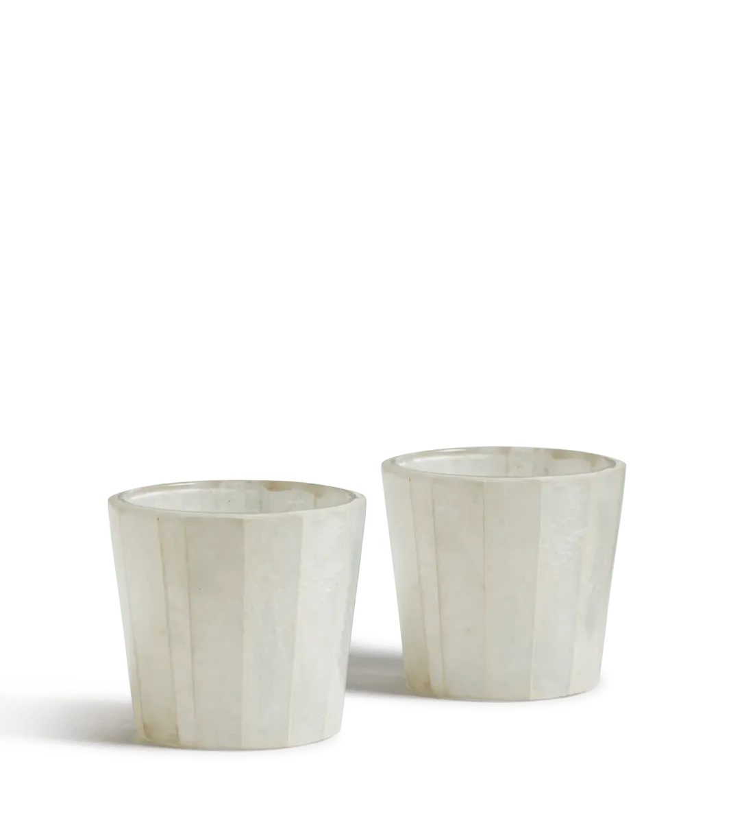 oka-pair-of-small-cormack-candle-holders-white-candle-holders-glass-resin image