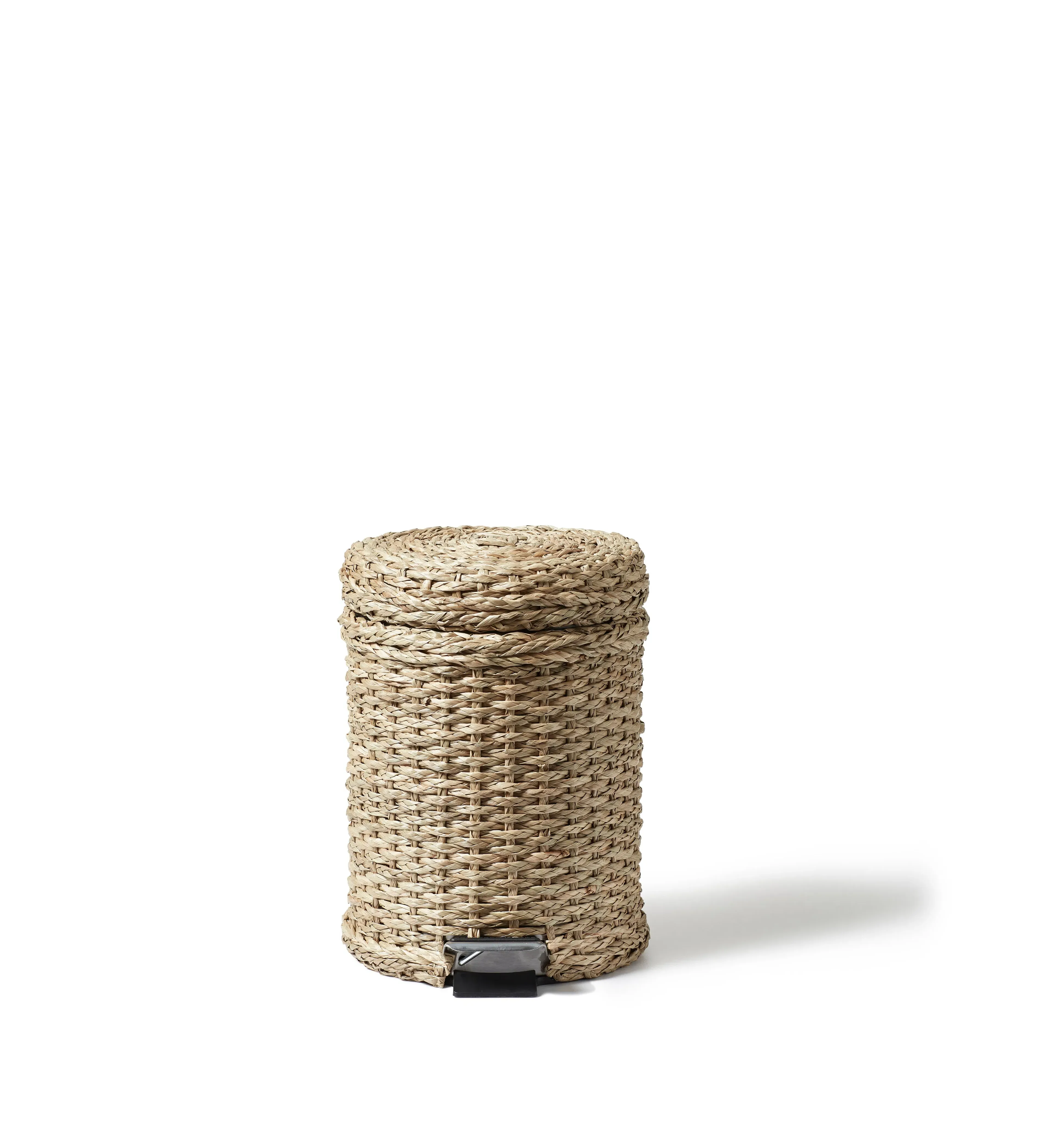 Pandanus Small Pedal Bin - Natural, Rattan alternate view