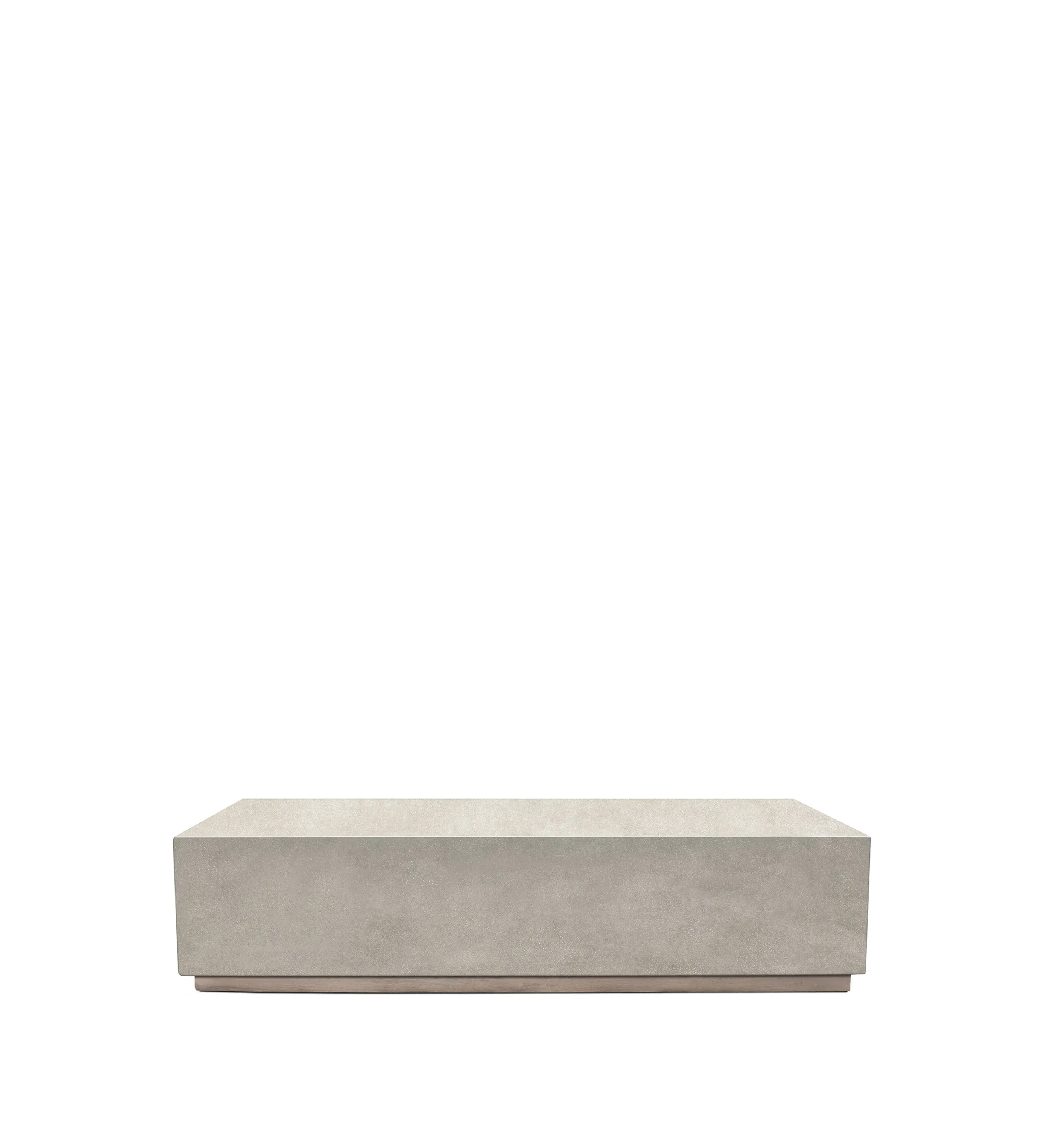 Pierre Rectangular Coffee Table - Ash Grey, Teak product