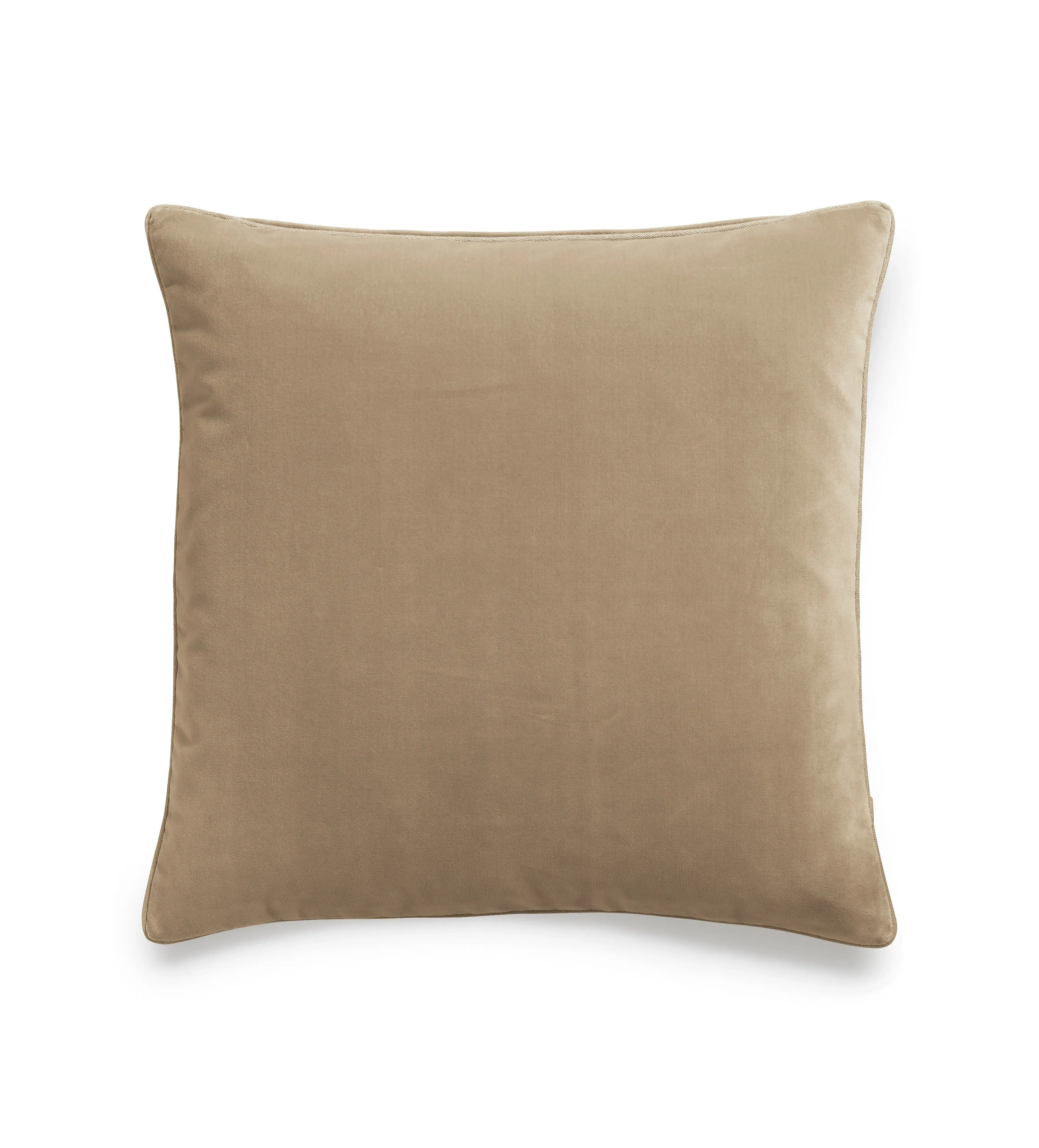 Plain Square Cushion Cover - Porridge, Velvet product