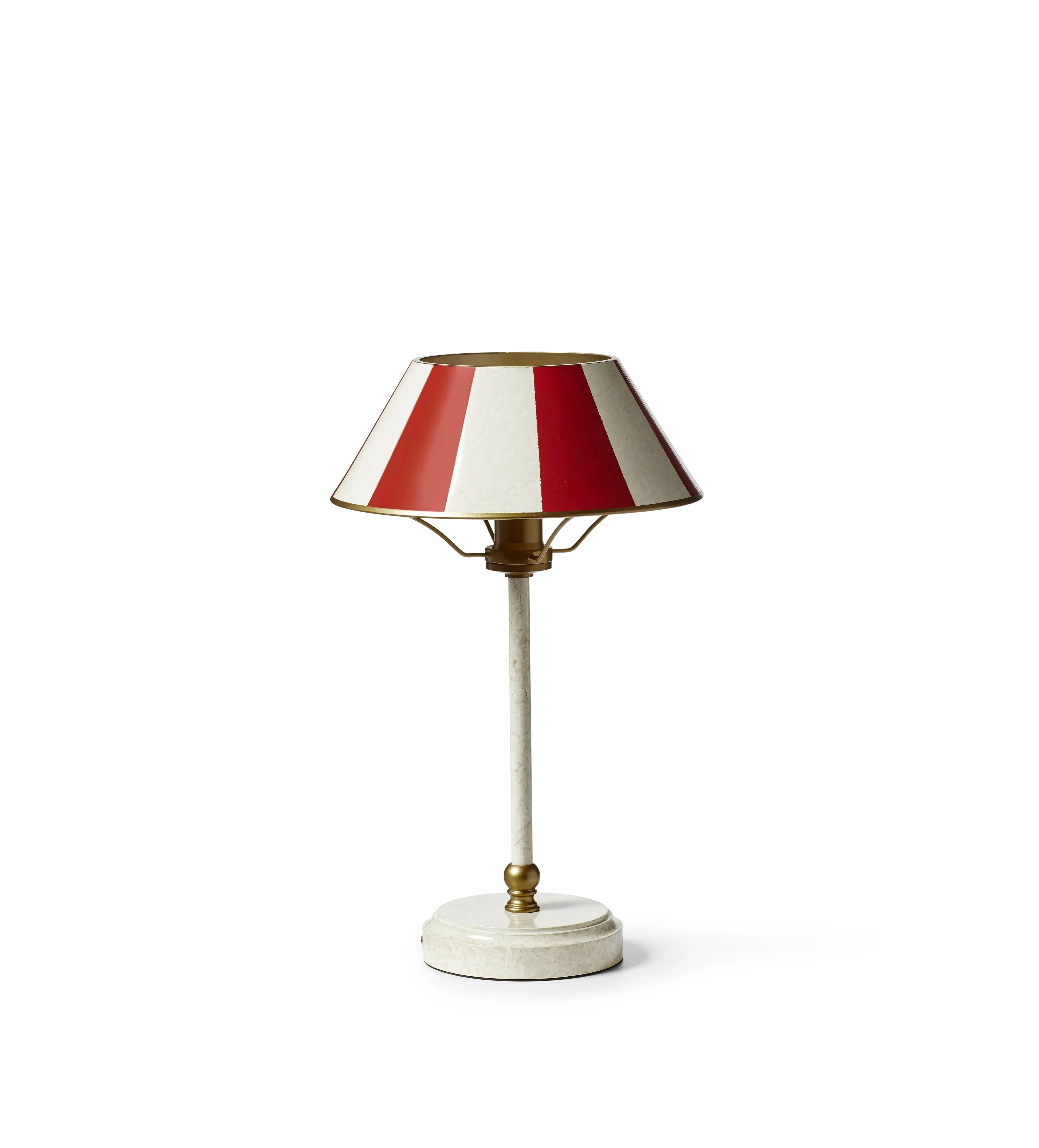 Purdy Wireless Table Lamp Base - Warm Red, Metal by OKA, alternate view