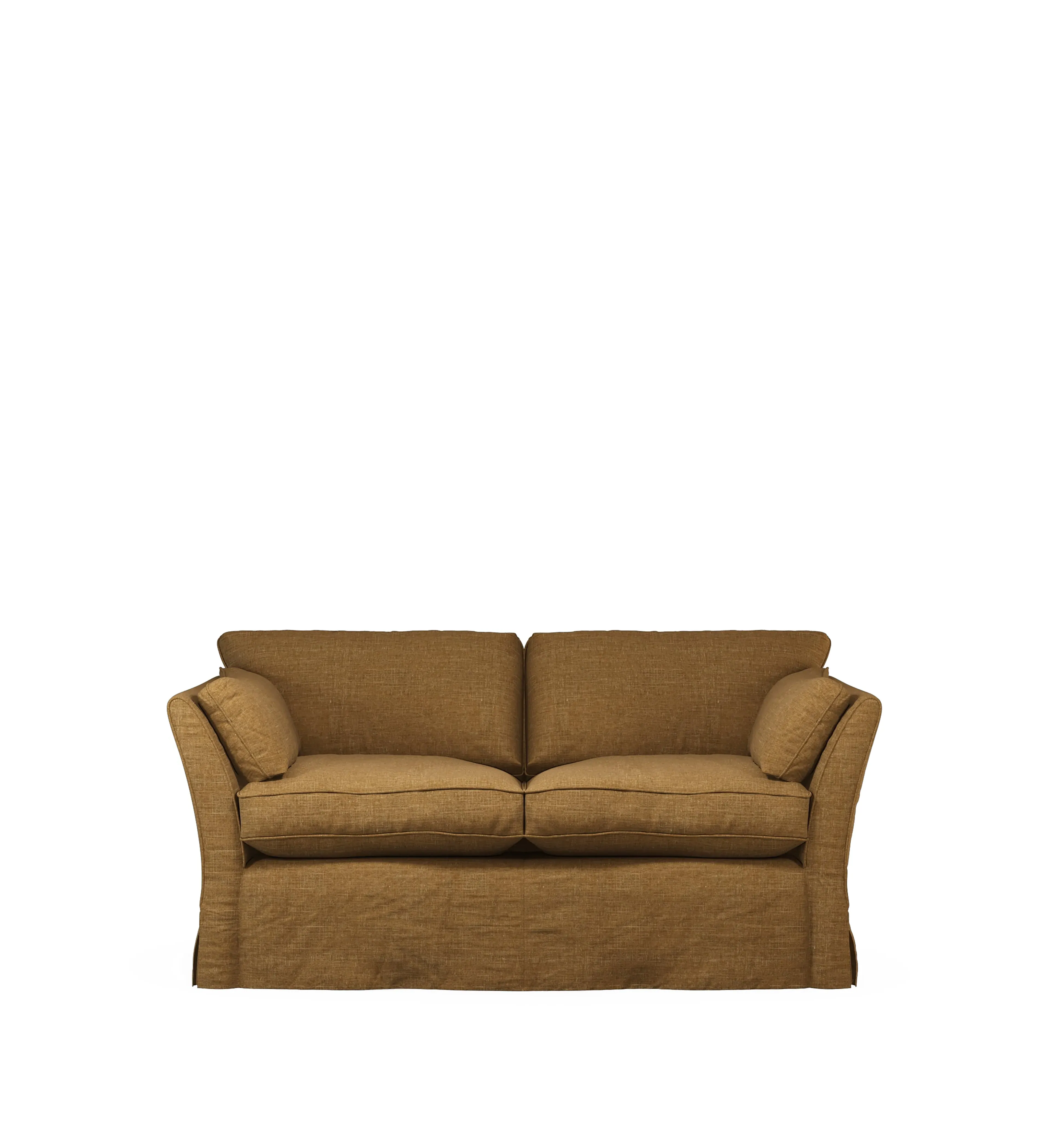 Radcliffe 2-Seater Sofa Loose Cover - Ochre, Laundered Linen product