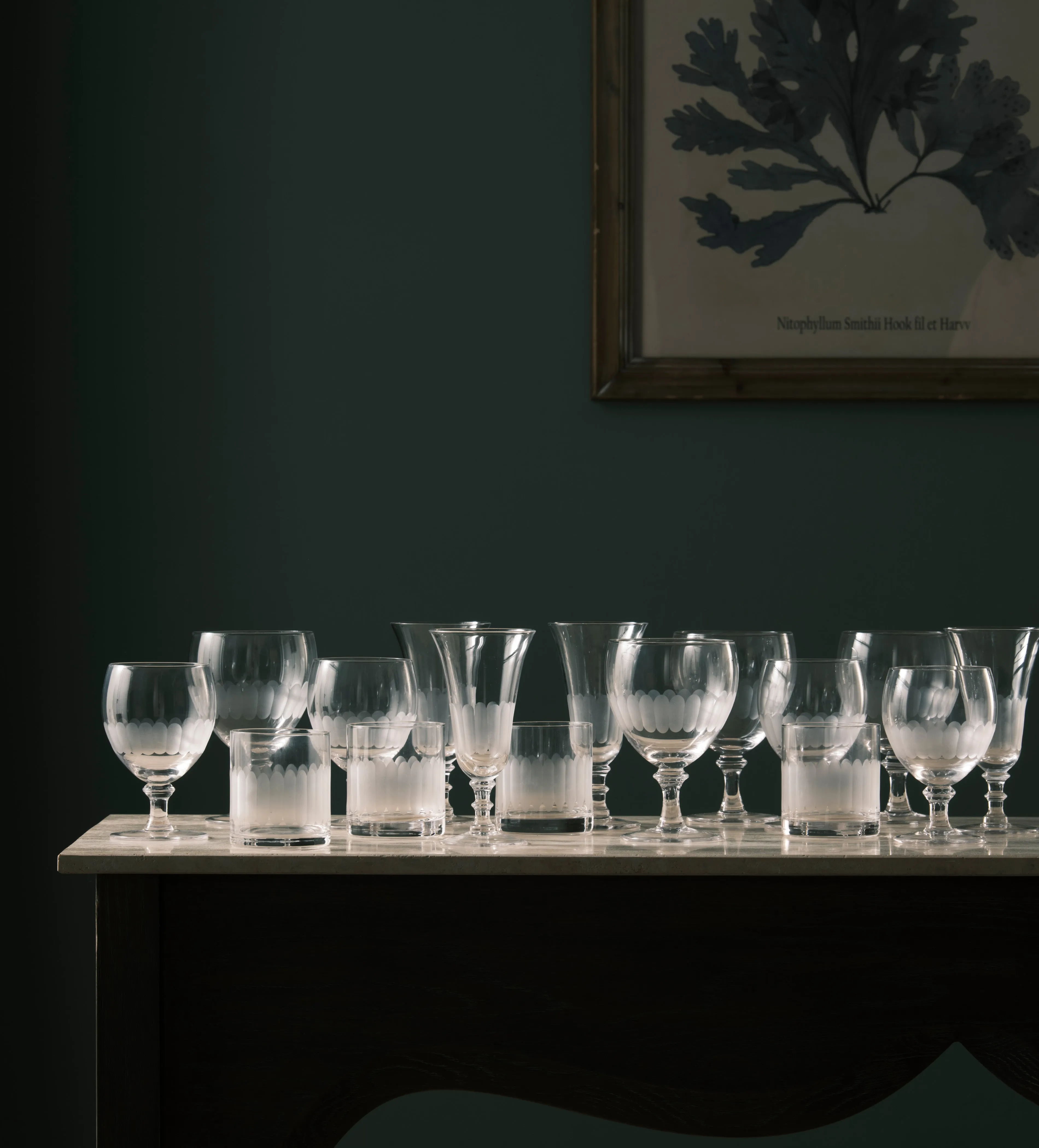 Ranelagh Set of Twelve Glassware Set - Etched alternate view