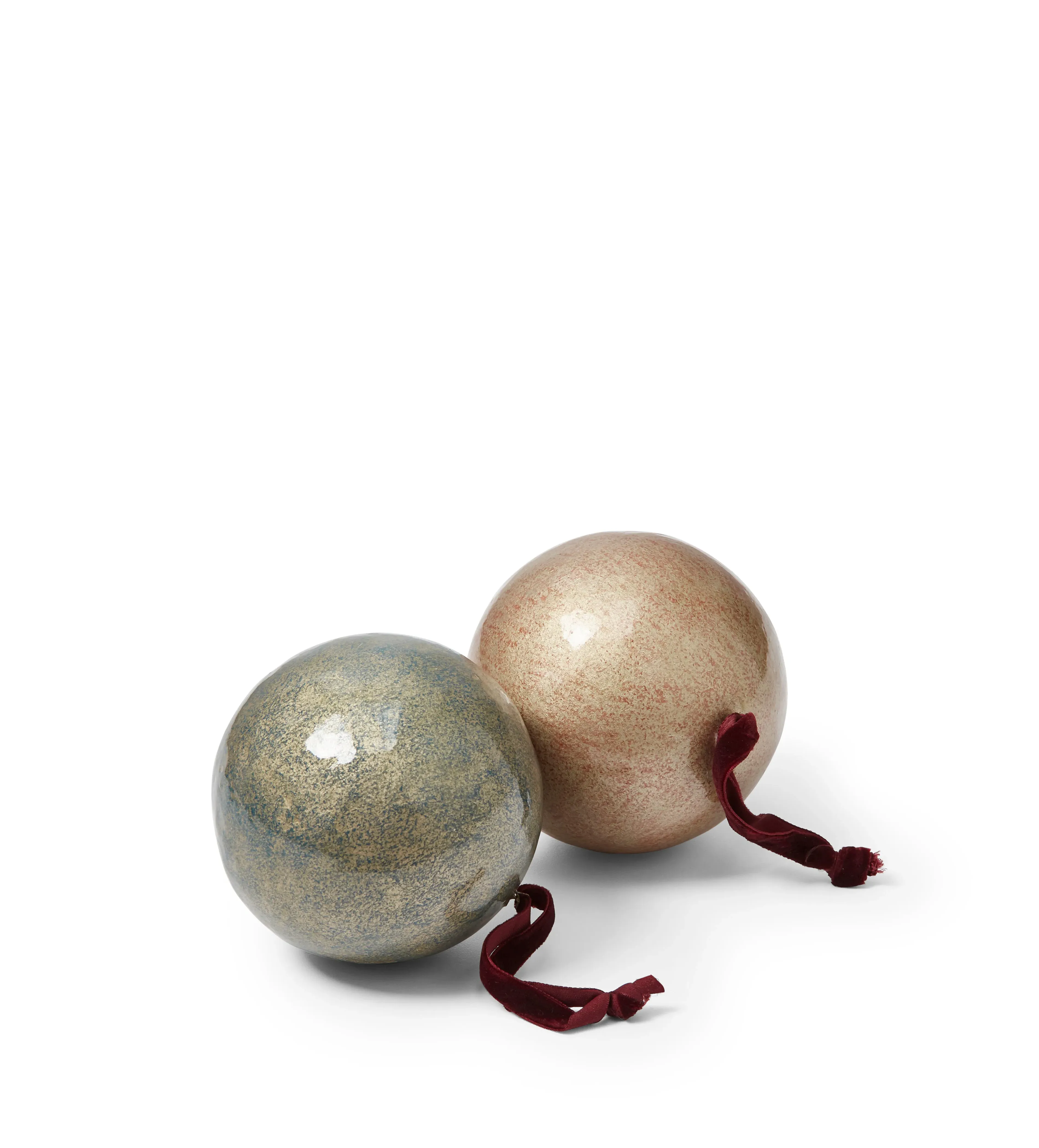 Rasa Baubles Pair - Multi, Papier-Mâché by OKA, image 2