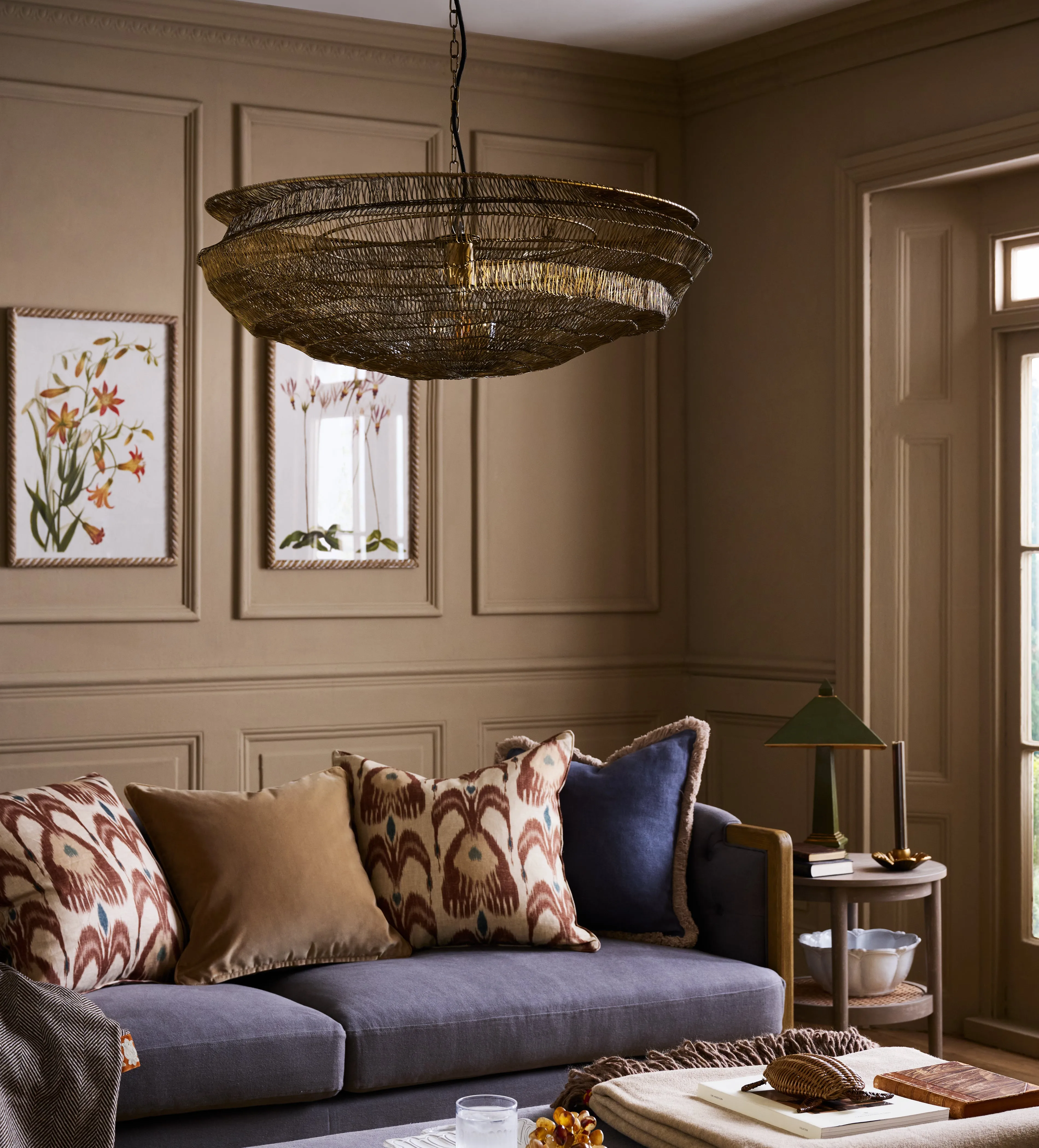 Raye Iron Pendant Light - Antique Brass product
