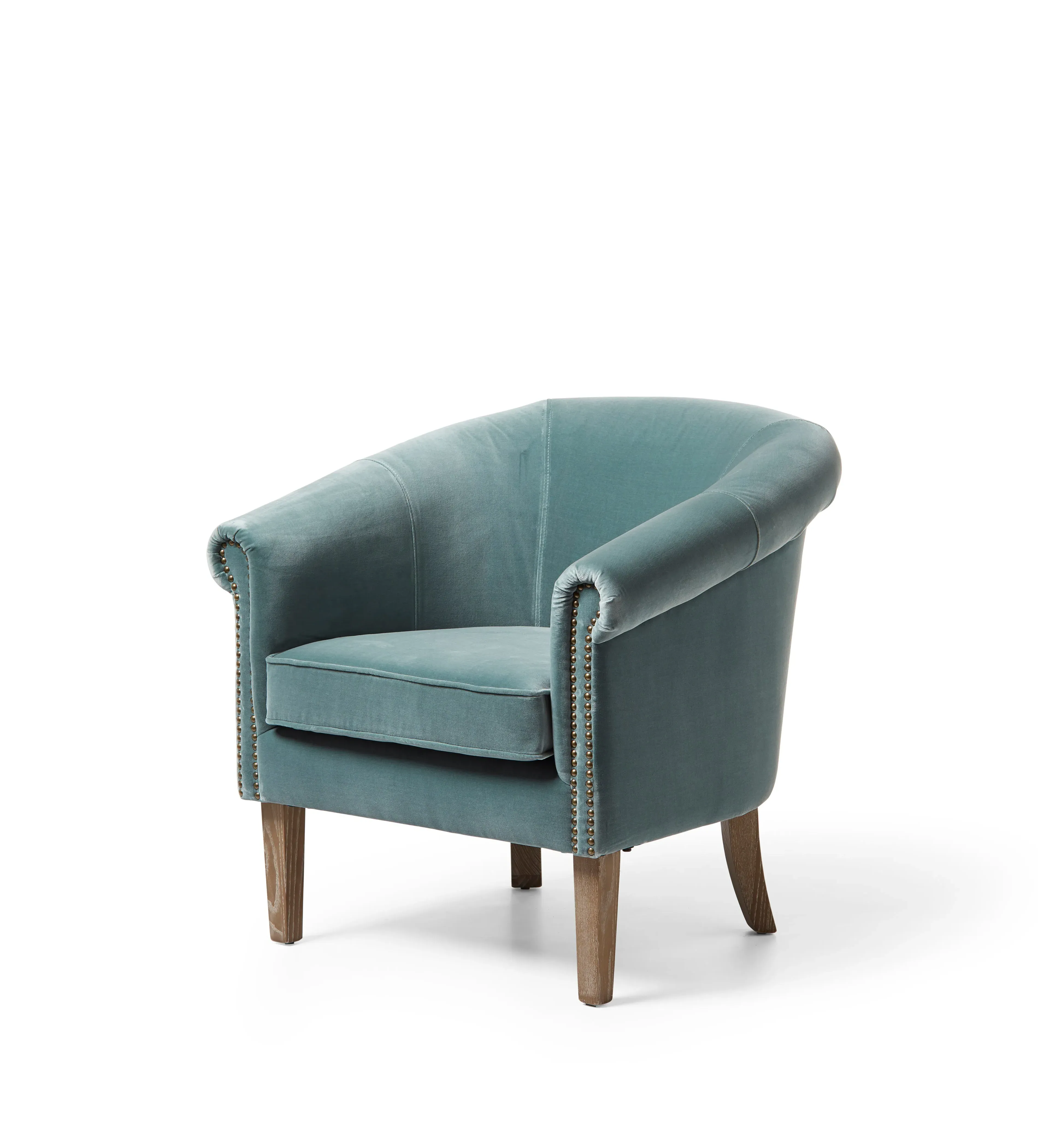 Regne Armchair - Gainsborough Blue, Velvet alternate view