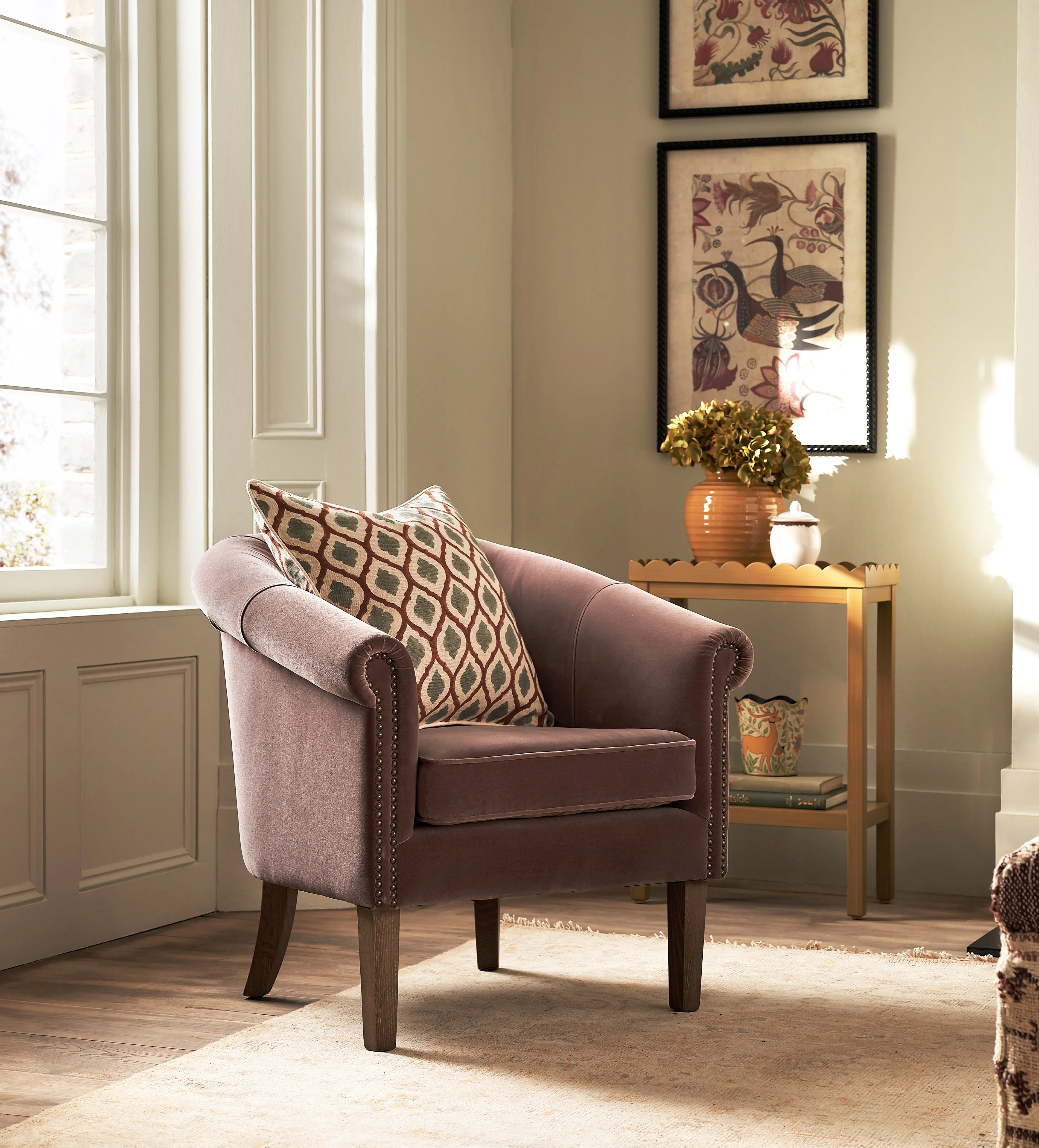 Regne Armchair - Grey, Velvet product