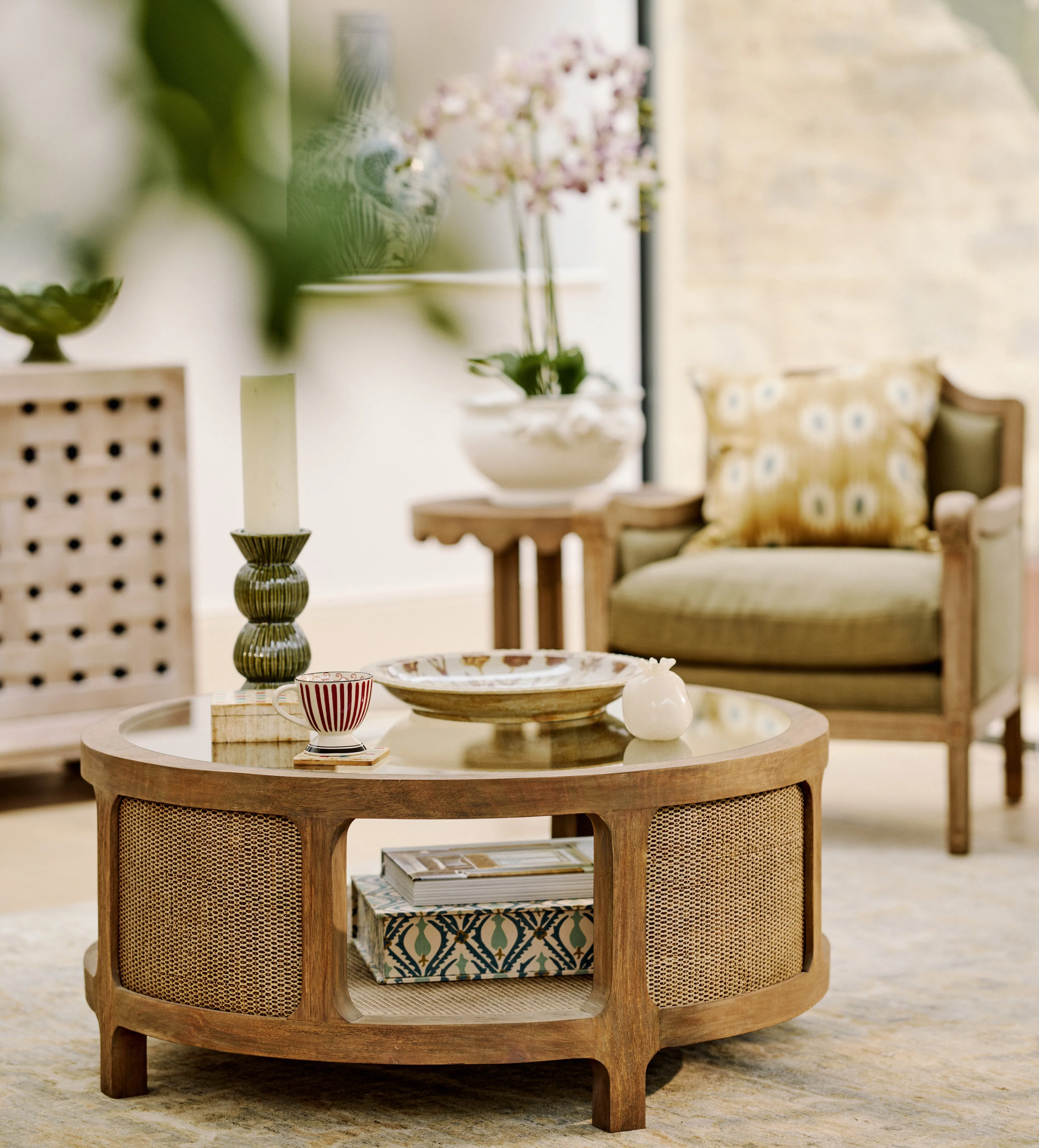 Remey Coffee Table - Natural, Bayur Wood product