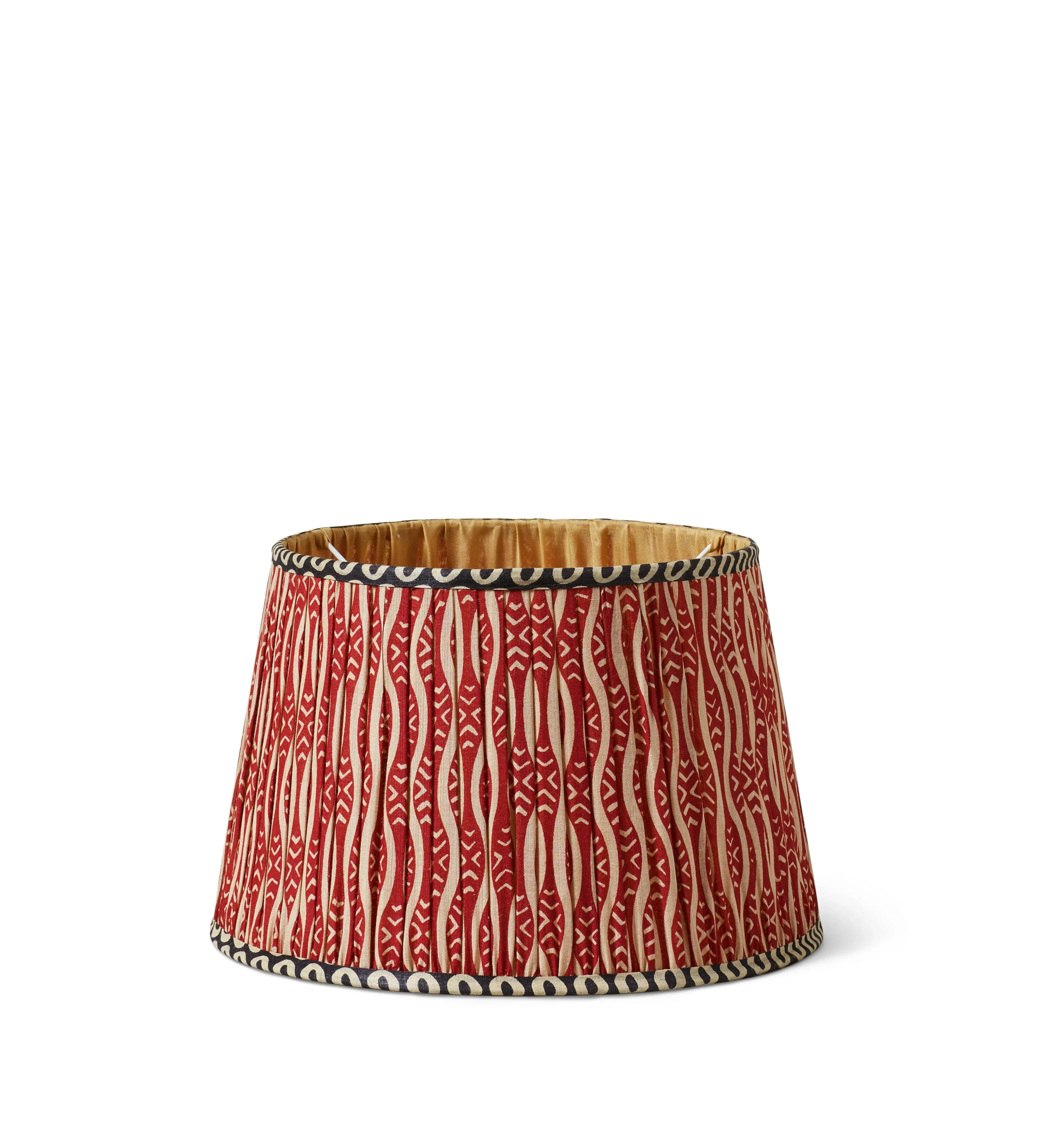 Roa Silk Pleated Lampshade 35cm - Vermillion Red alternate view