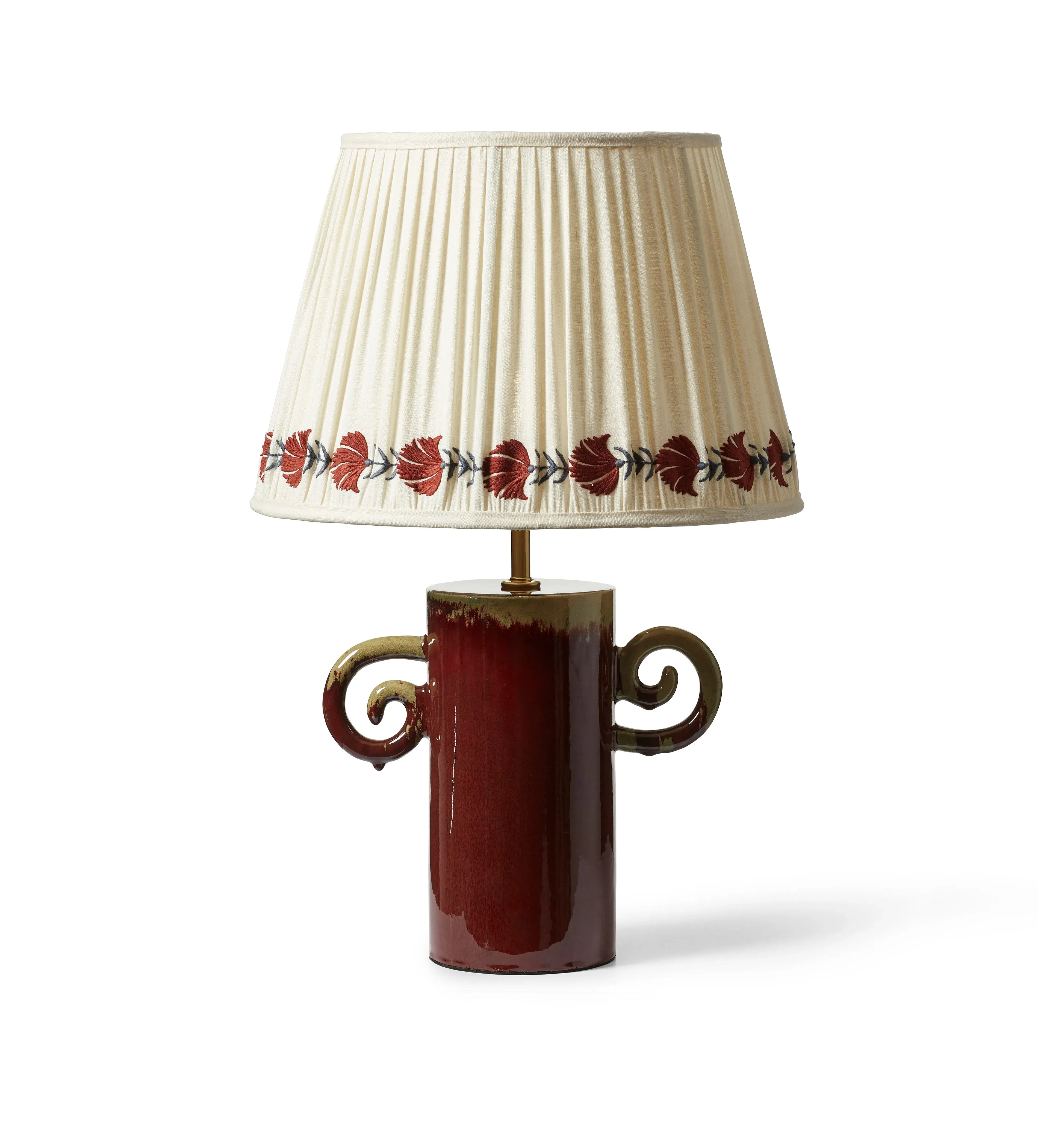 Rocaille Table Lamp Base - Red, Ceramic by OKA, alternate view