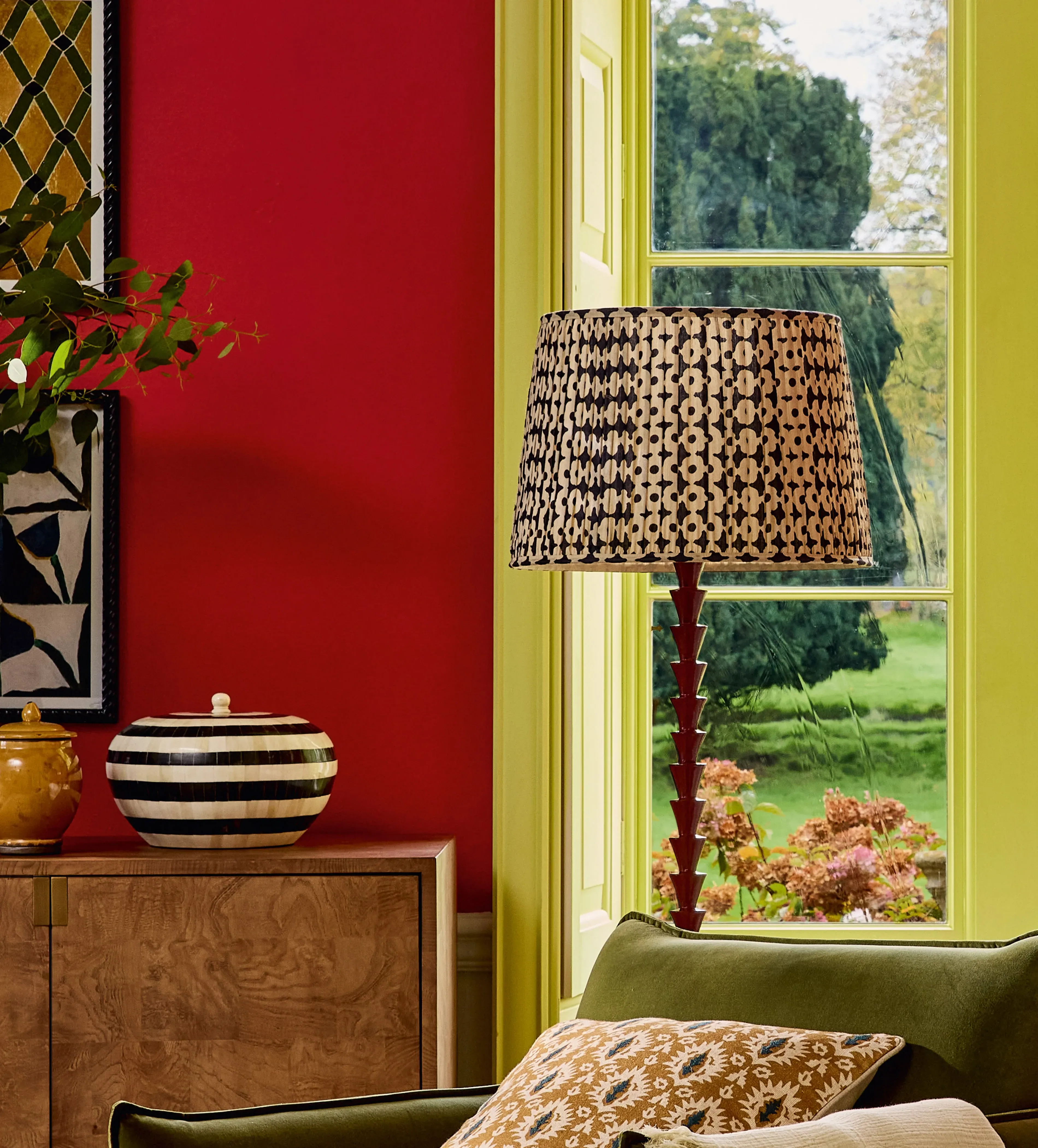Romneya Silk Pleated Lampshade 35cm - Dark Blue product