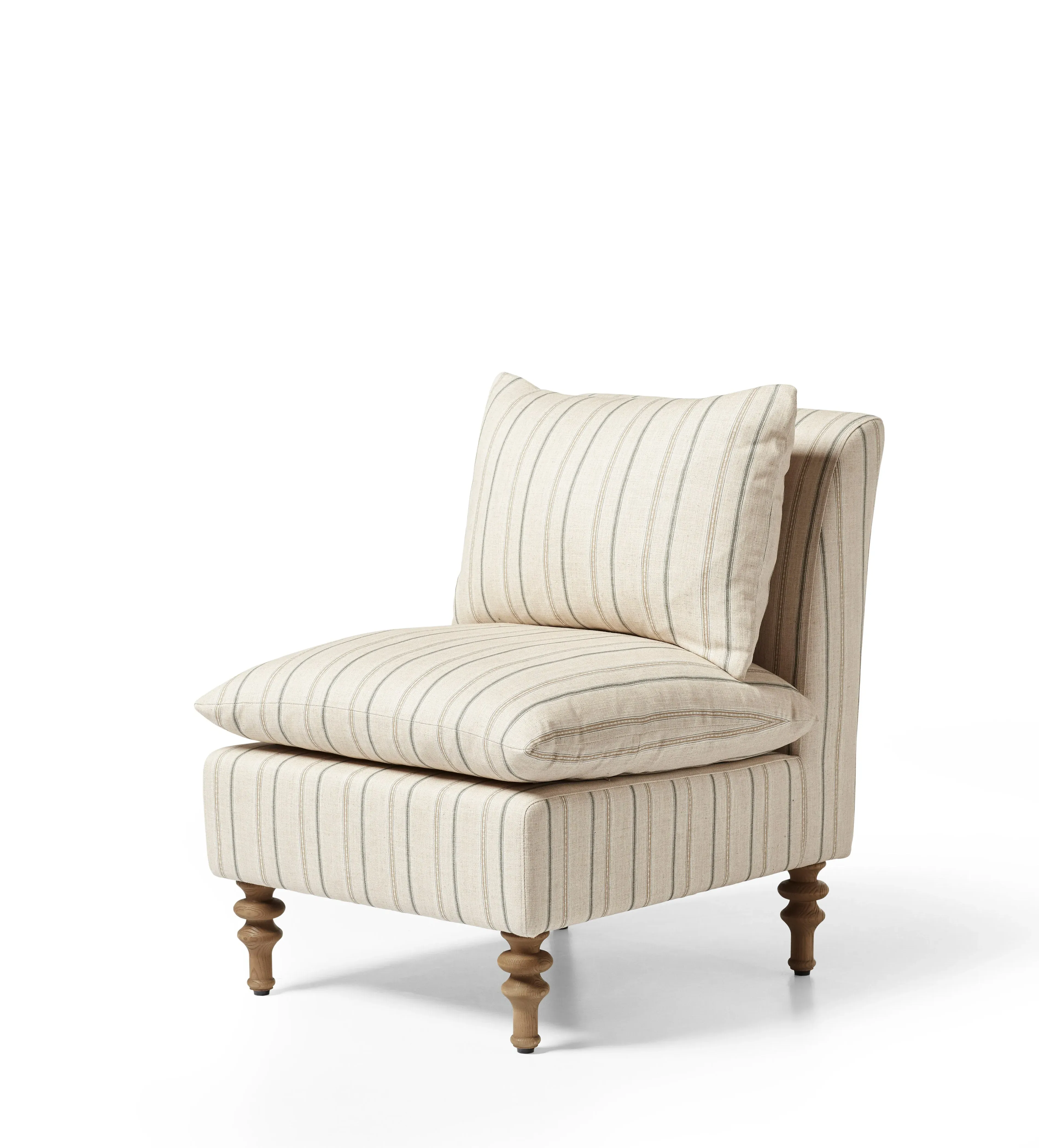 Rosina Hedley Linen Slipper Chair - Natural alternate view