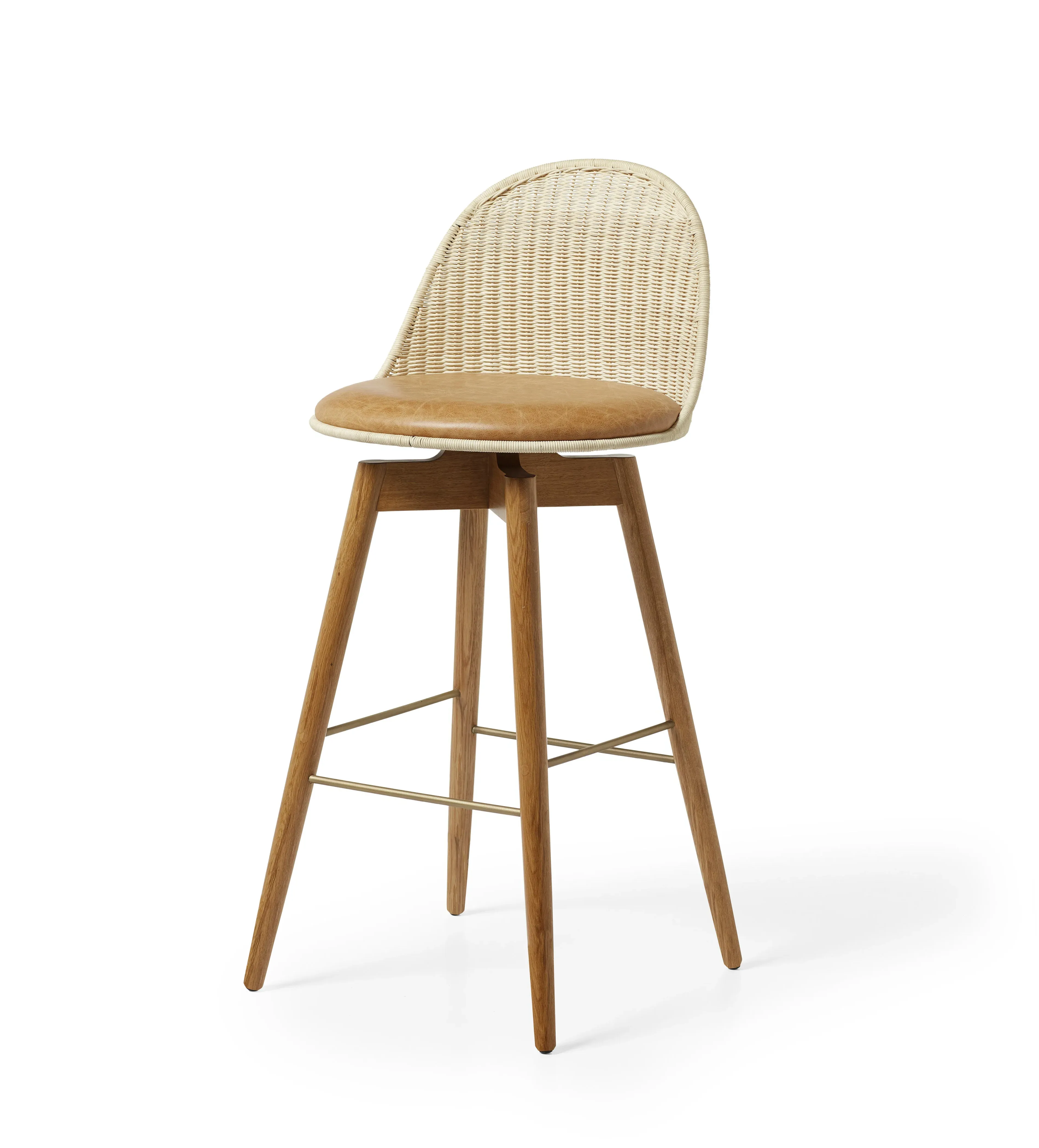 Rotan Bar Stool - Natural, Rattan alternate view