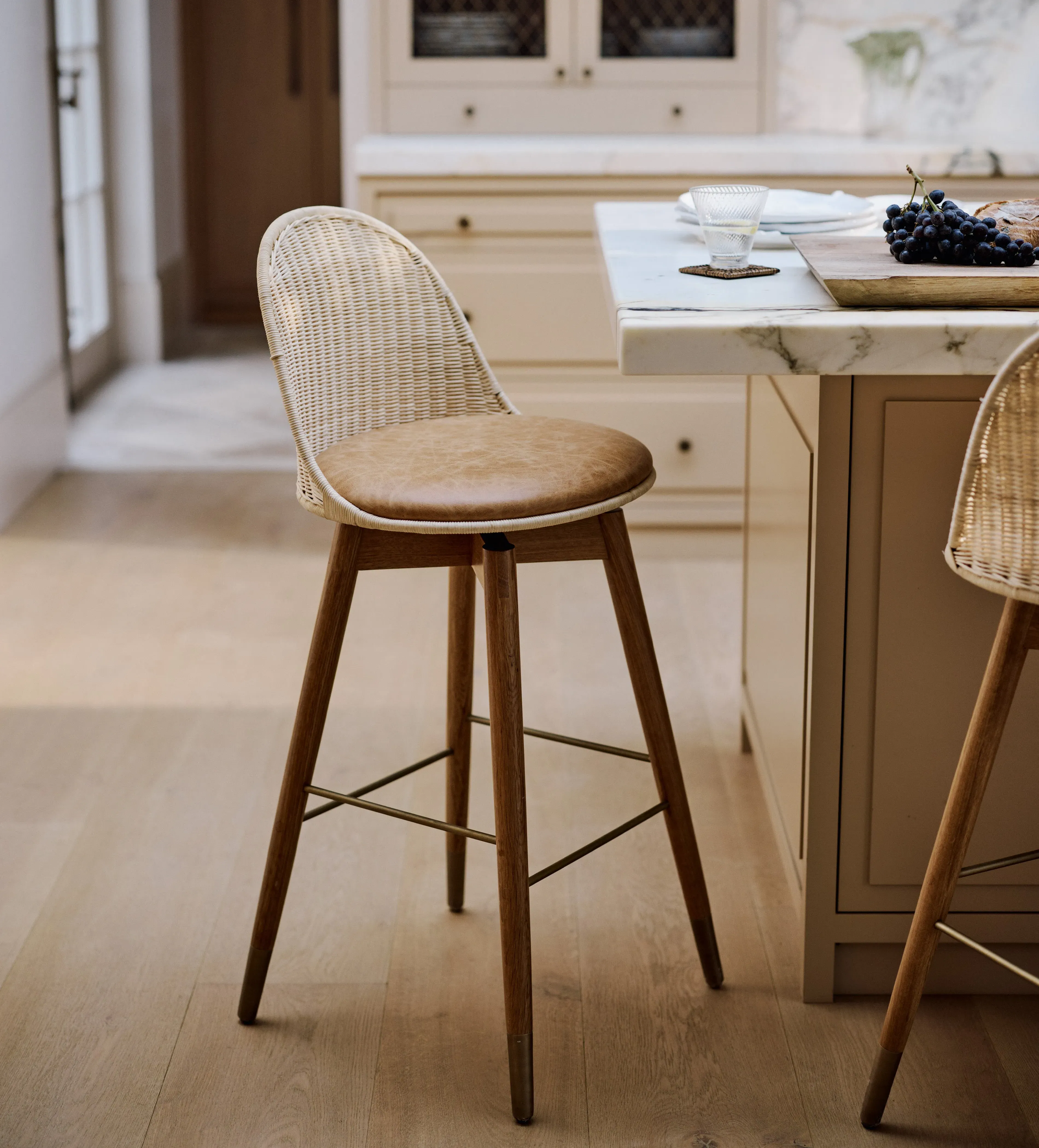 Rotan Bar Stool - Natural, Rattan product