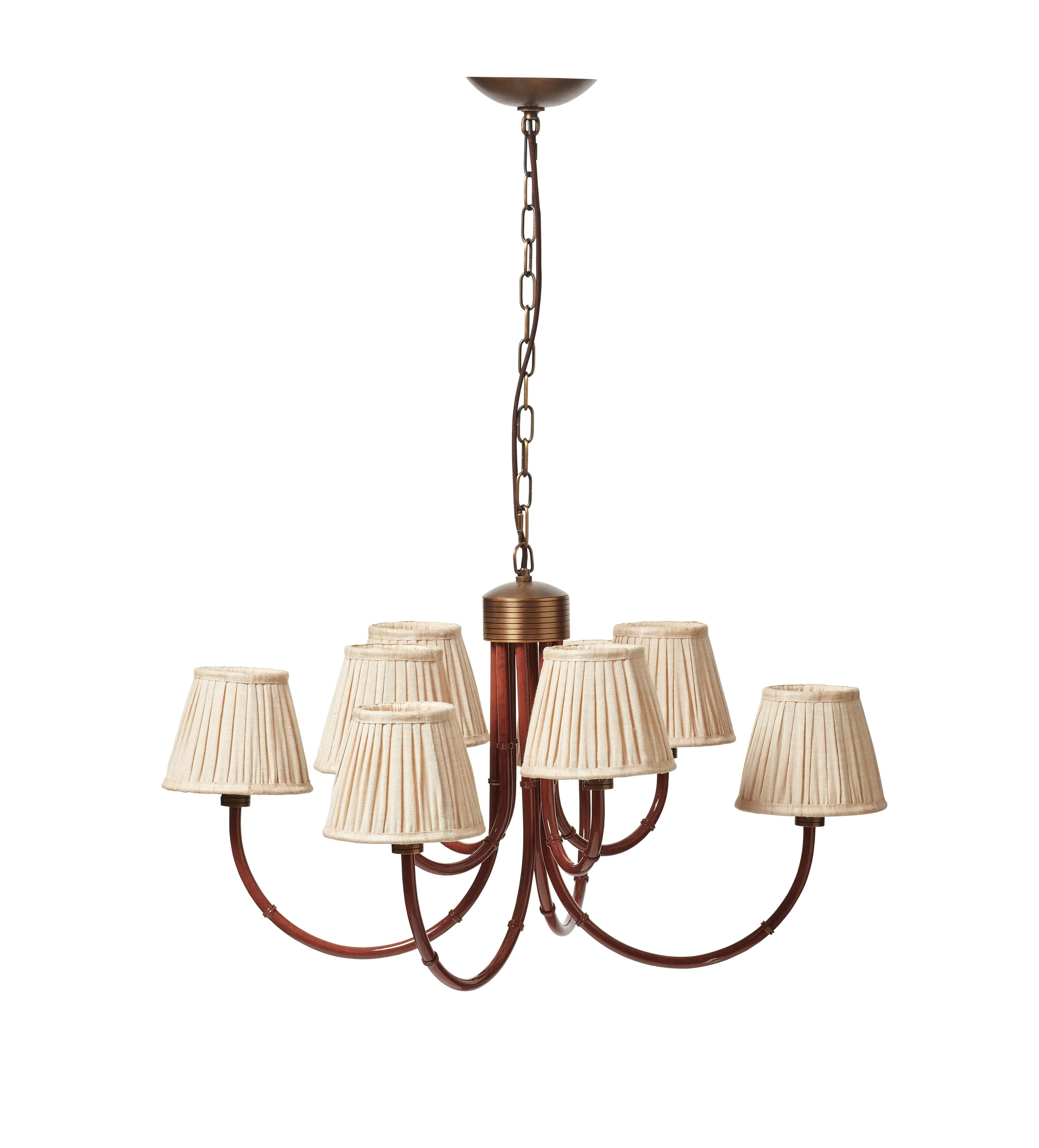 Rutila Chandelier - Earthy Red, Metal by OKA, alternate view