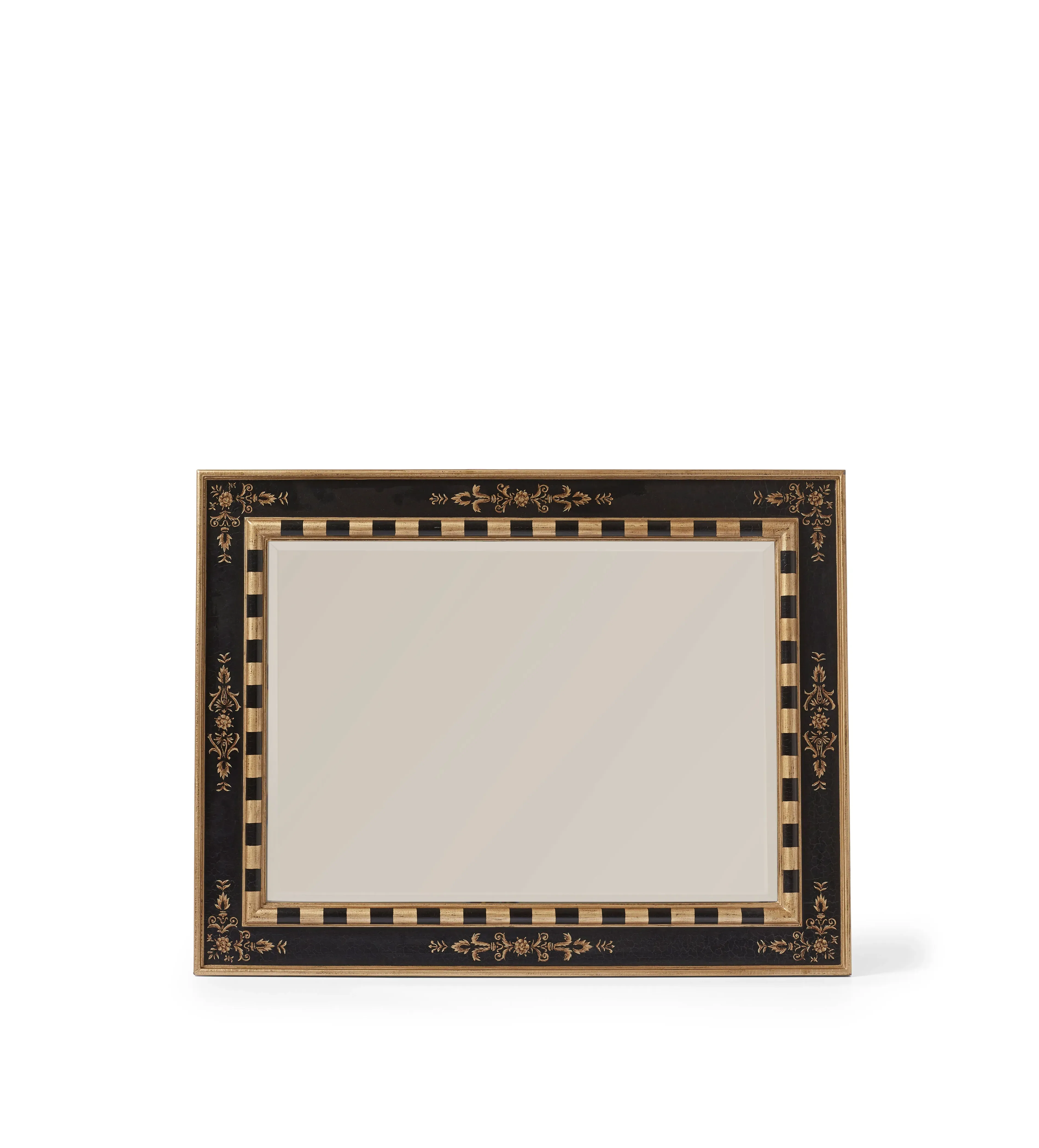 Seema Wall Mirror - Black, Antique Gold product