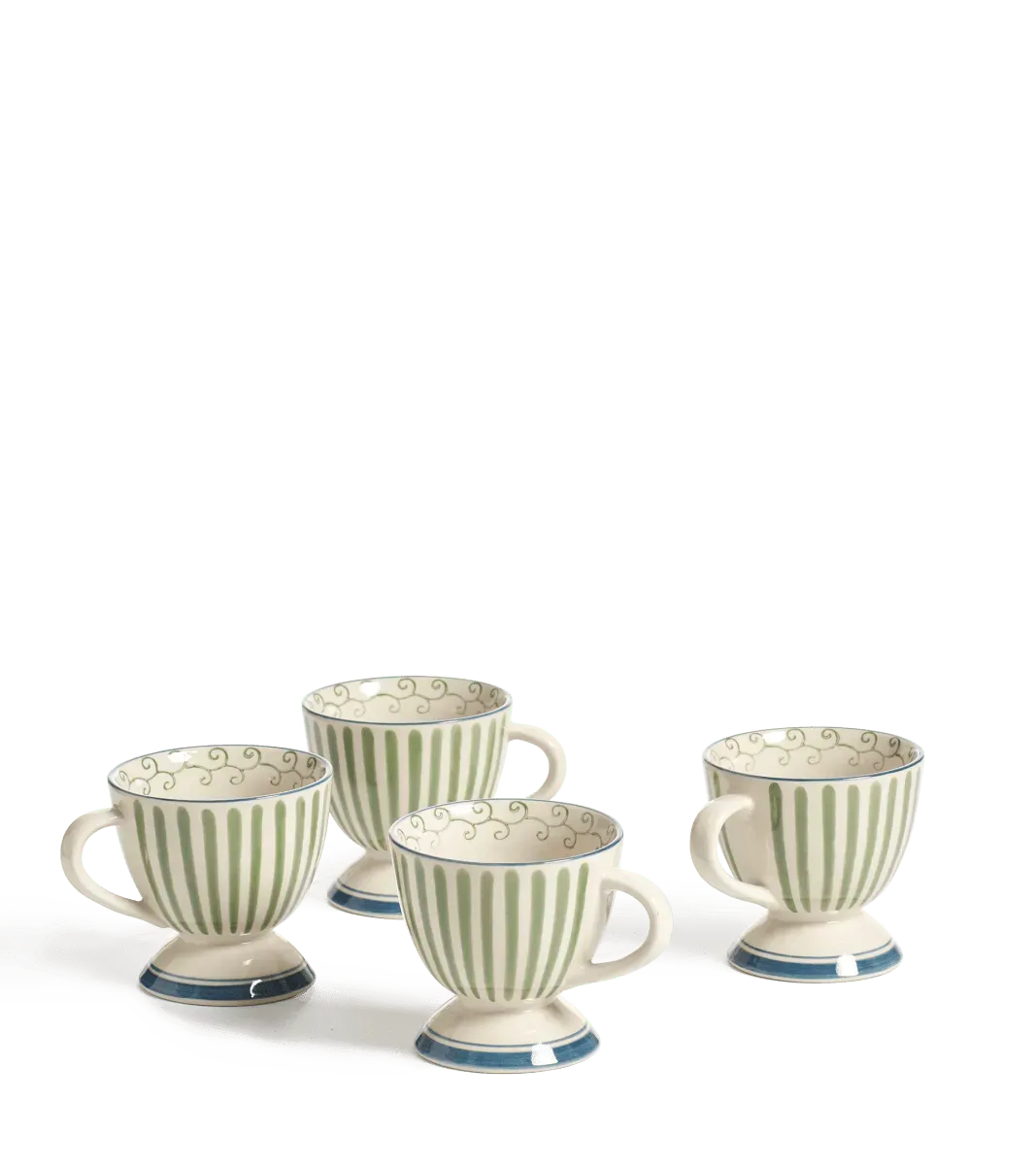 oka-set-of-four-kintaro-mugs-putting-green-cups-and-mugs-ceramic image