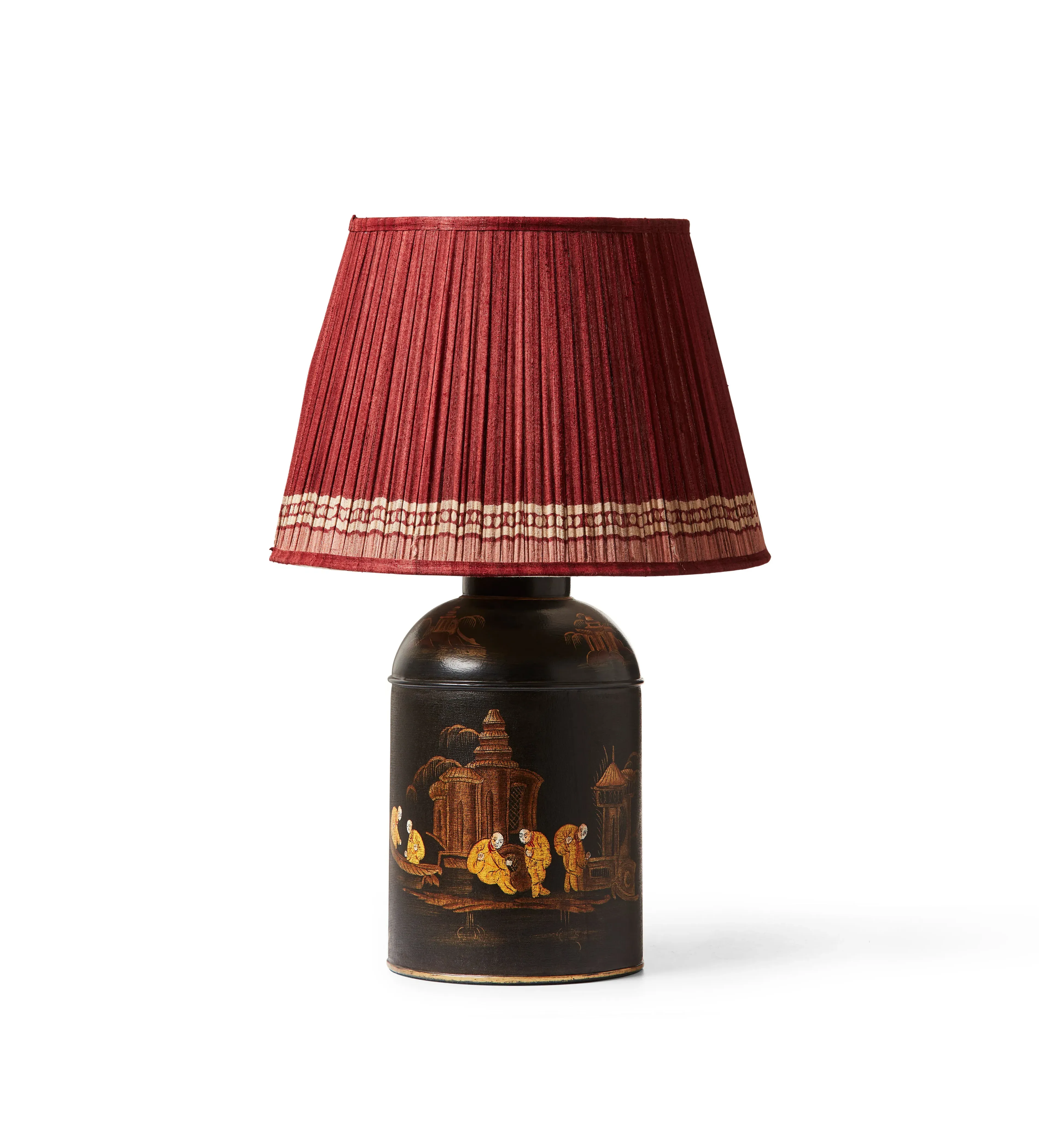 Shanshui Hand-Painted Table Lamp Base - Multi by OKA, alternate view