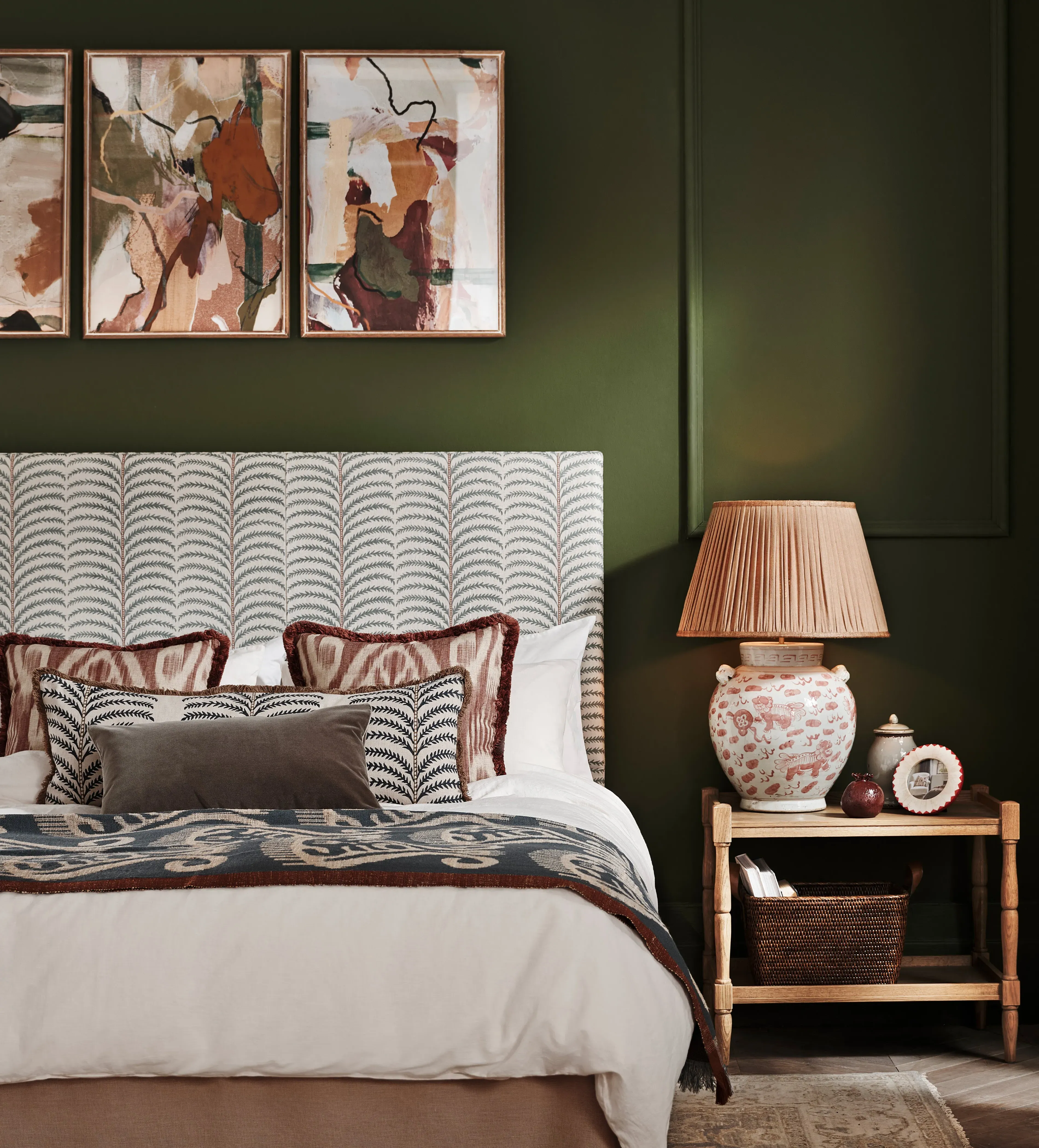 Sheringham King Size Headboard - Seafoam, Fabric product