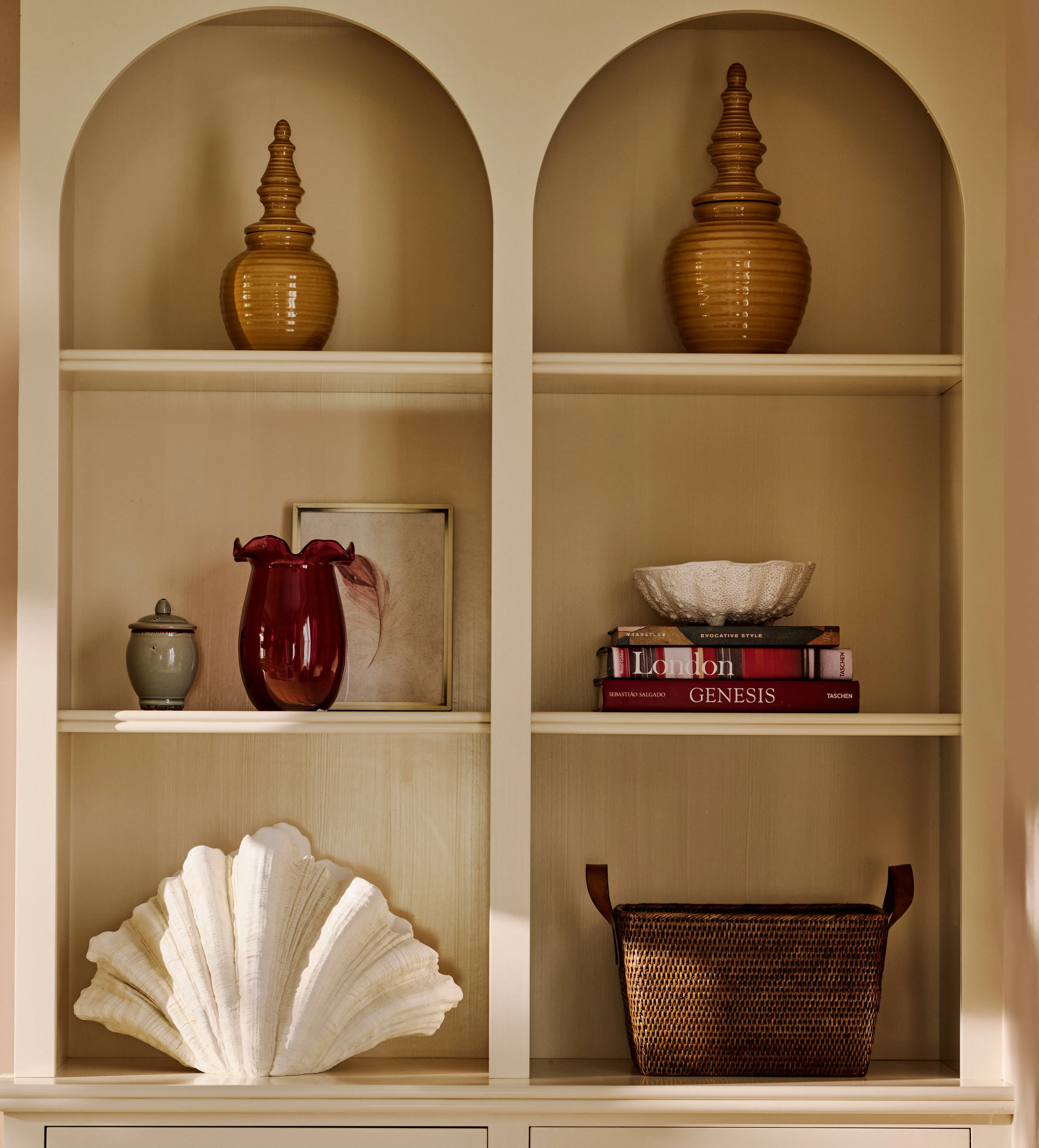 Small Storage Basket with Handles - Brown, Rattan product