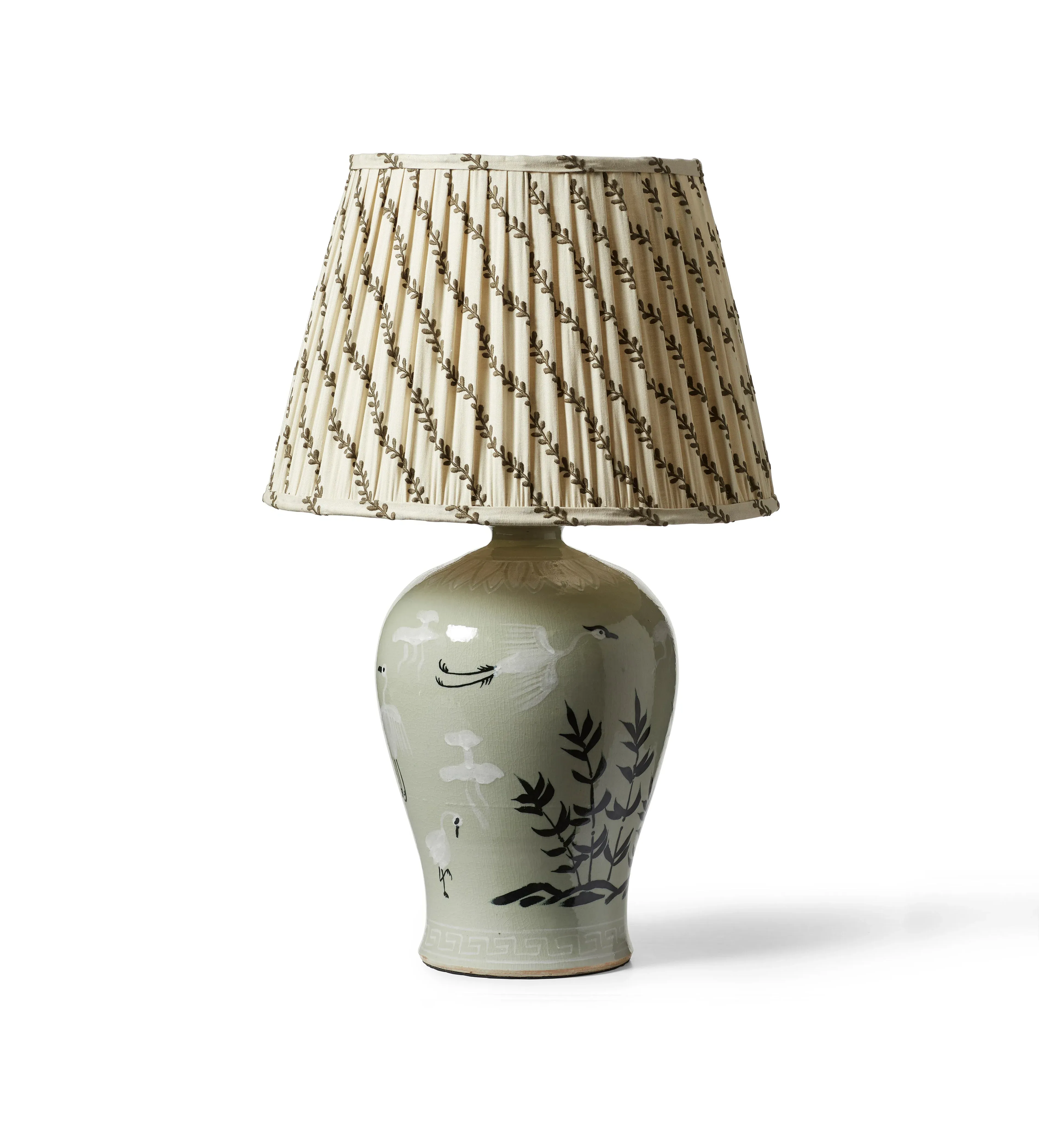 Songnen Crane Table Lamp Base - Celadon alternate view