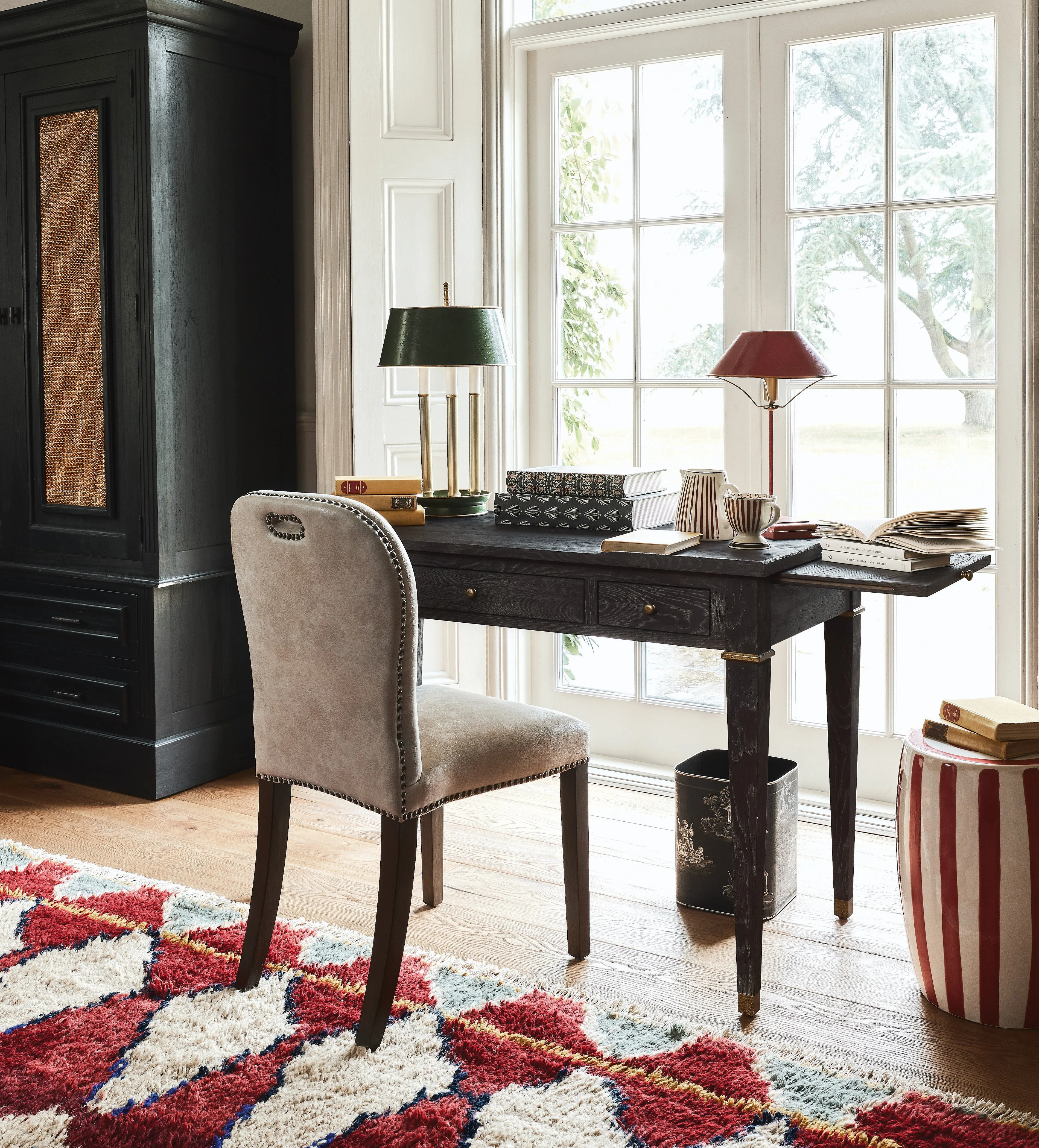 Stafford Dining Chair - China Clay, Leather product