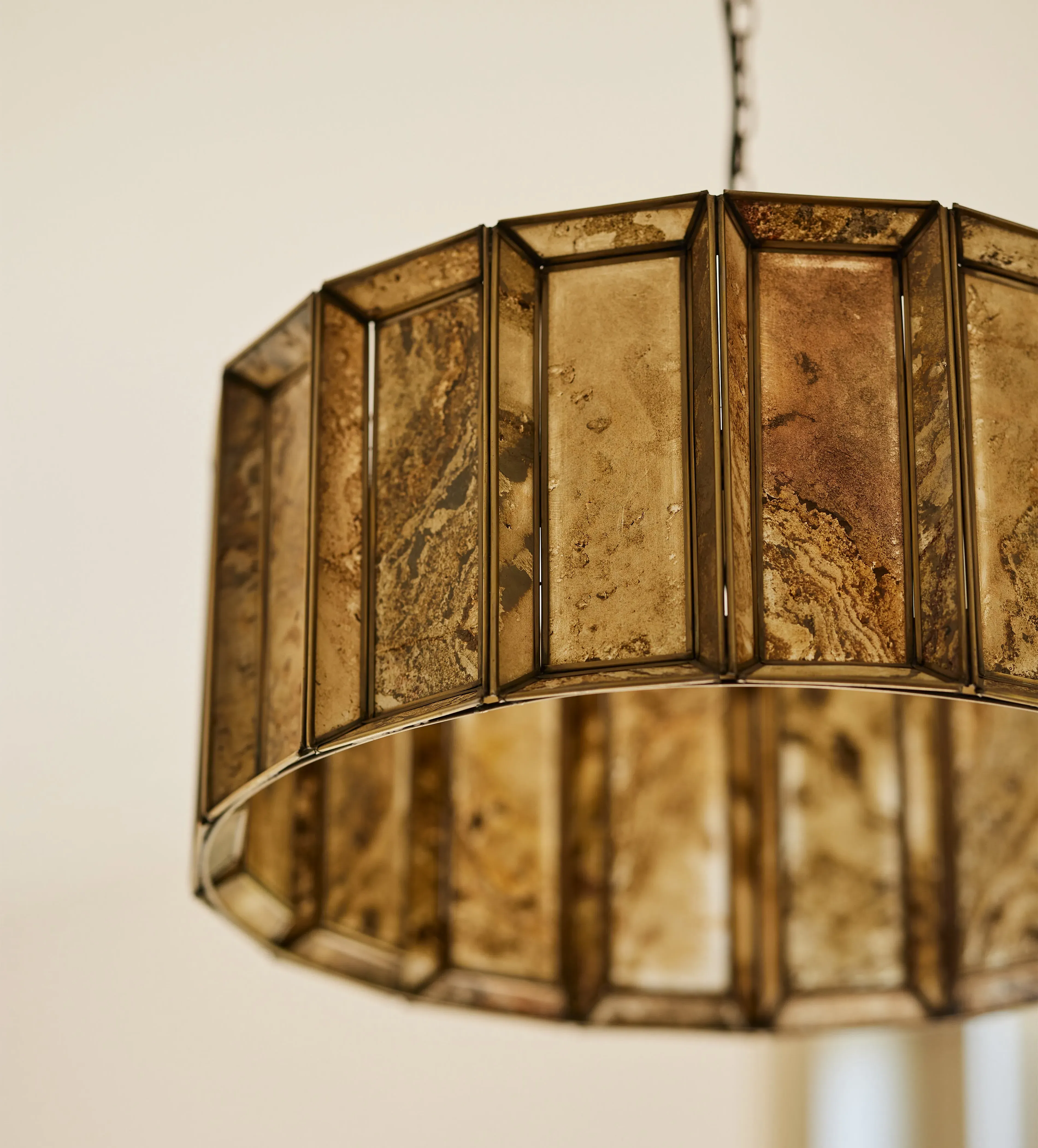 Stone Pendant Lamp - Natural, Metal product