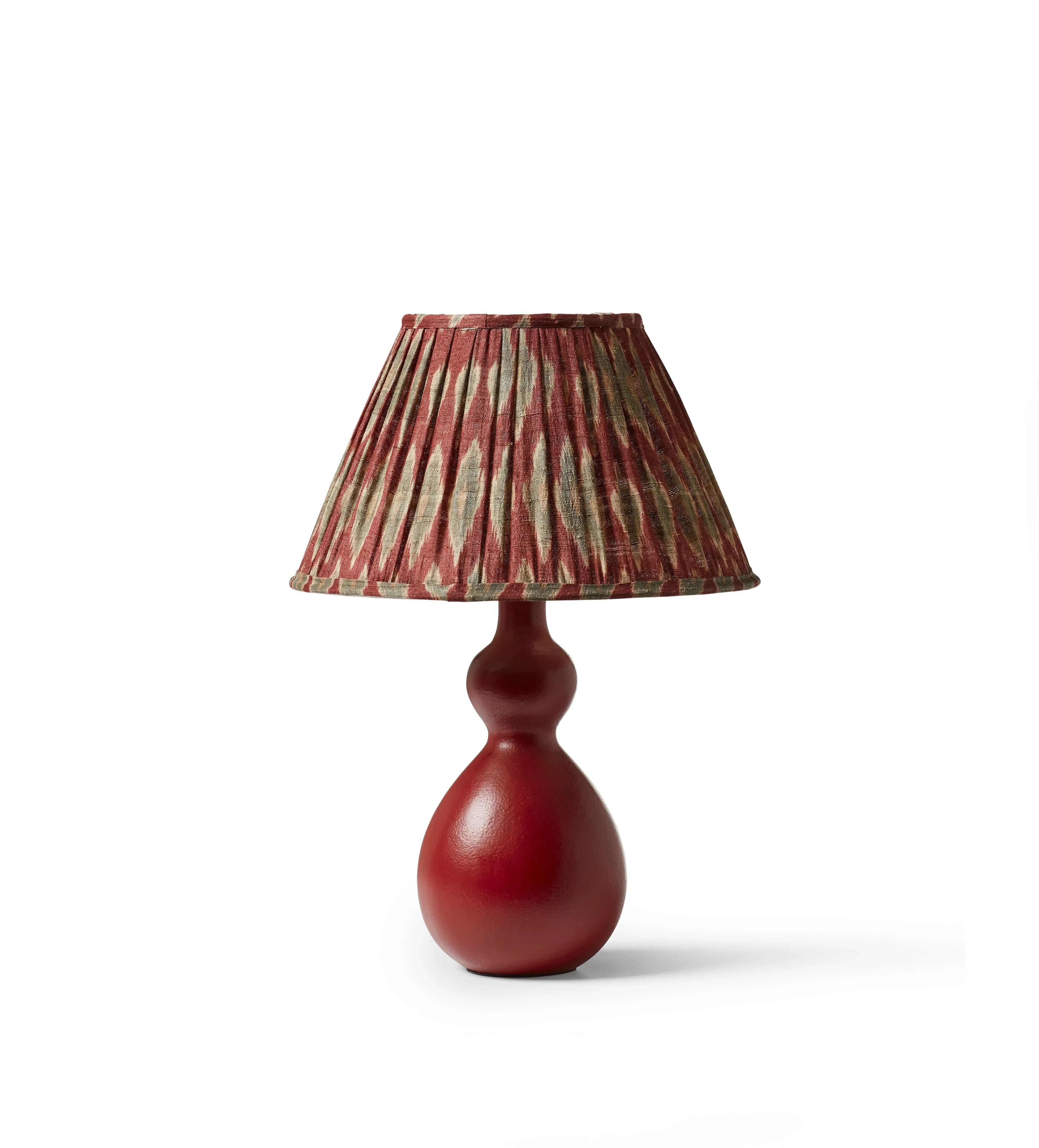 Clarus Table Lamp Base - Red, Metal by OKA, alternate view