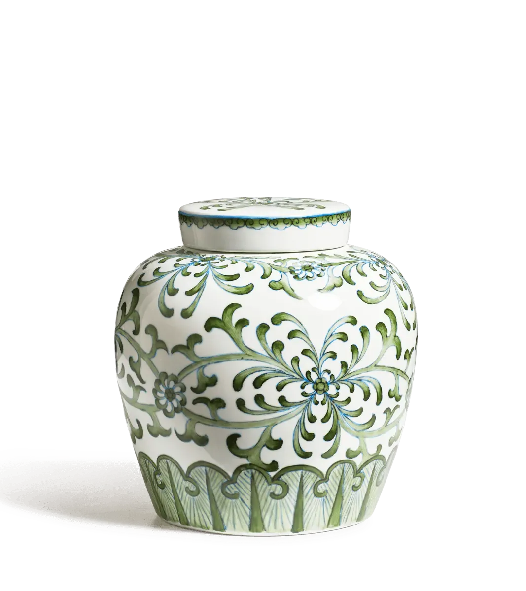 oka-tengwan-lidded-pot-jade-pots-and-urns-clay-porcelain image